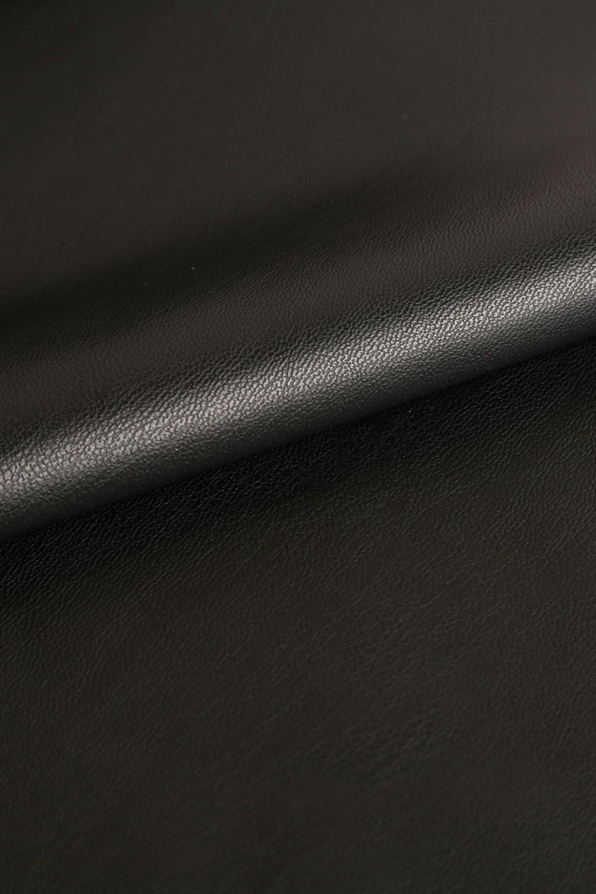 PUF DERİ C#1 SİYAH - Kumaş Deposu