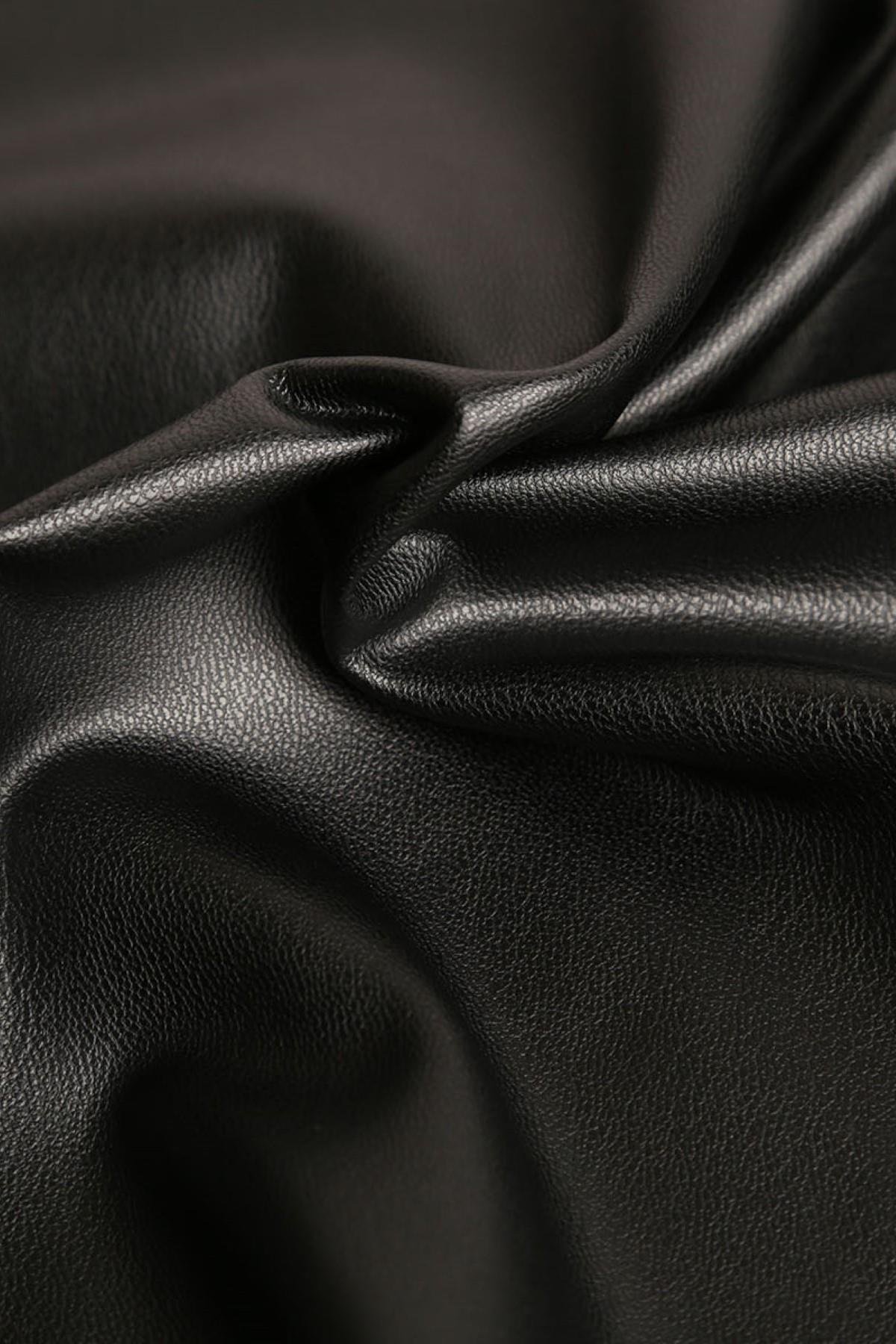 PUF DERİ C#1 SİYAH - Kumaş Deposu