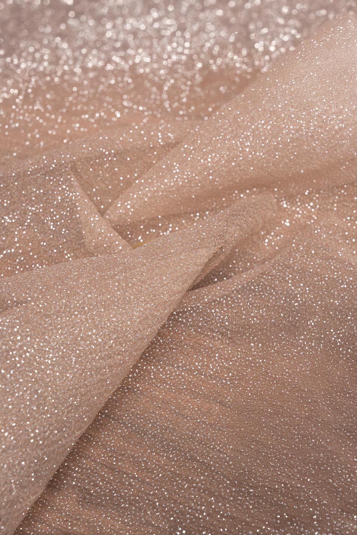 SİMLİ DALYA ORGANZE C#11 KAMEL - Kumaş Deposu