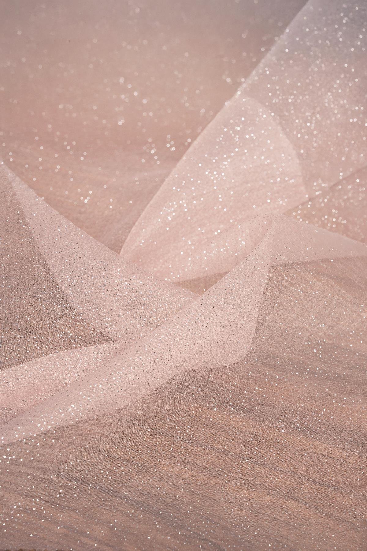 SİMLİ DALYA ORGANZE C#8 SOMON - Kumaş Deposu