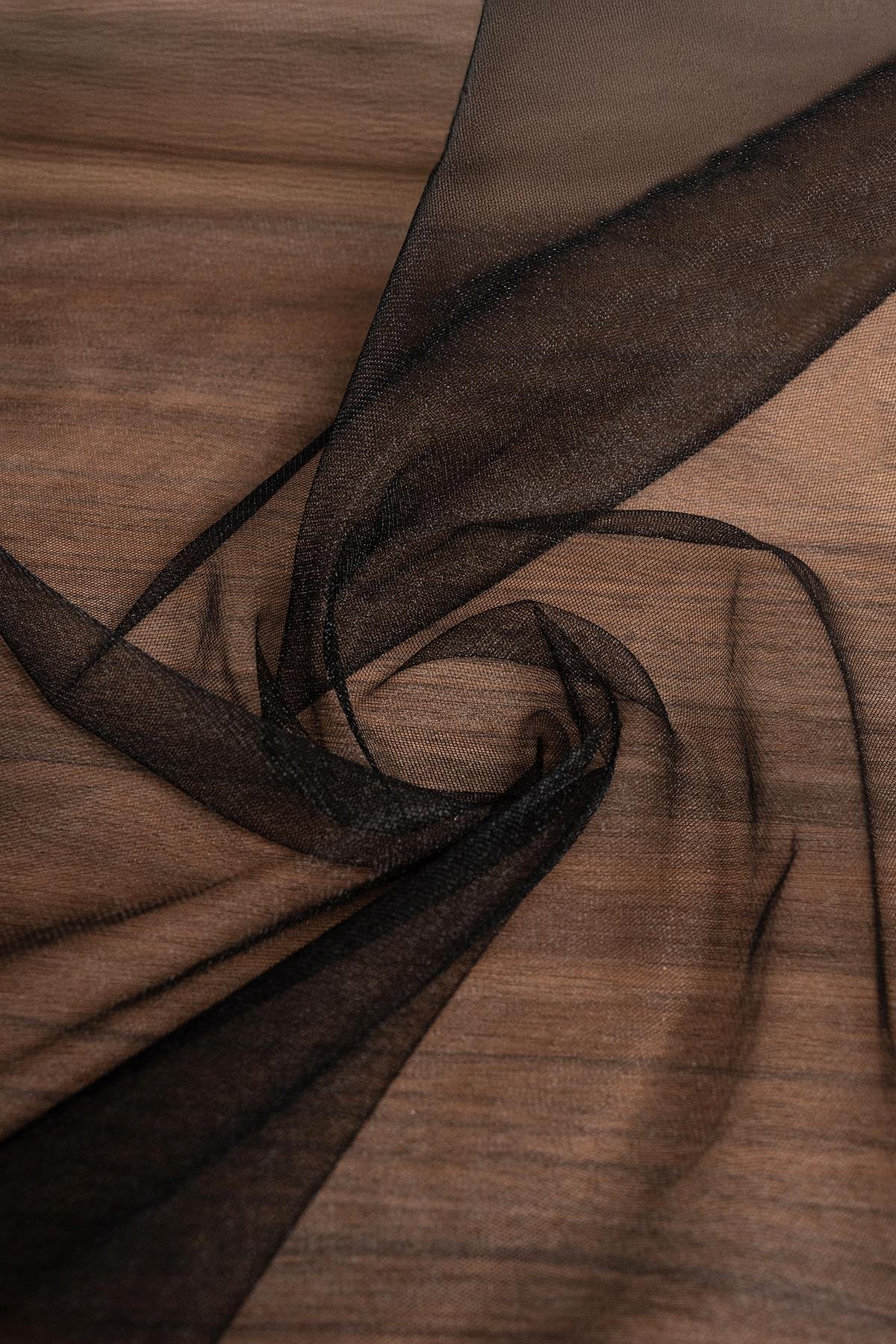 VİKTORYA TÜL C#38 SİYAH - Kumaş Deposu