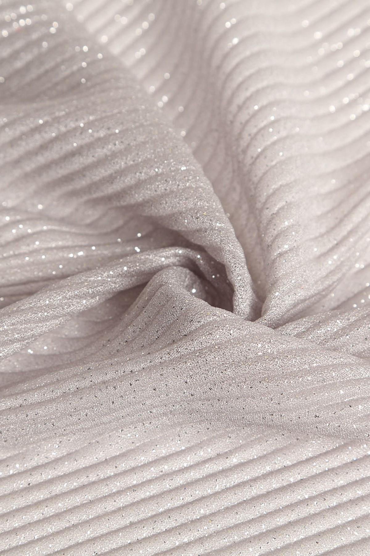 VIOLET DÜZ PLİSELİ C#22 GRİ - Kumaş Deposu