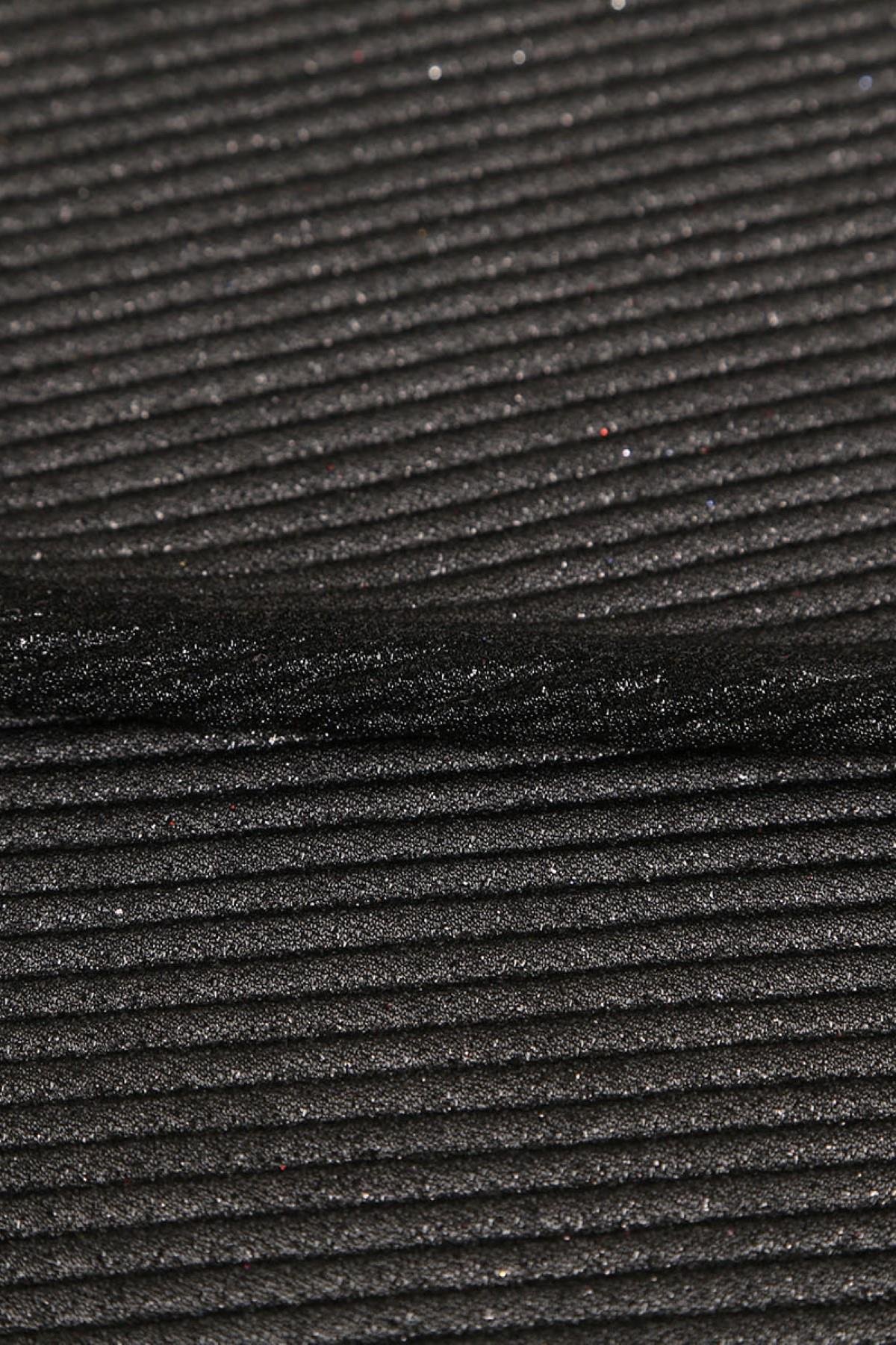 VIOLET DÜZ PLİSELİ C#5 SİYAH - Kumaş Deposu