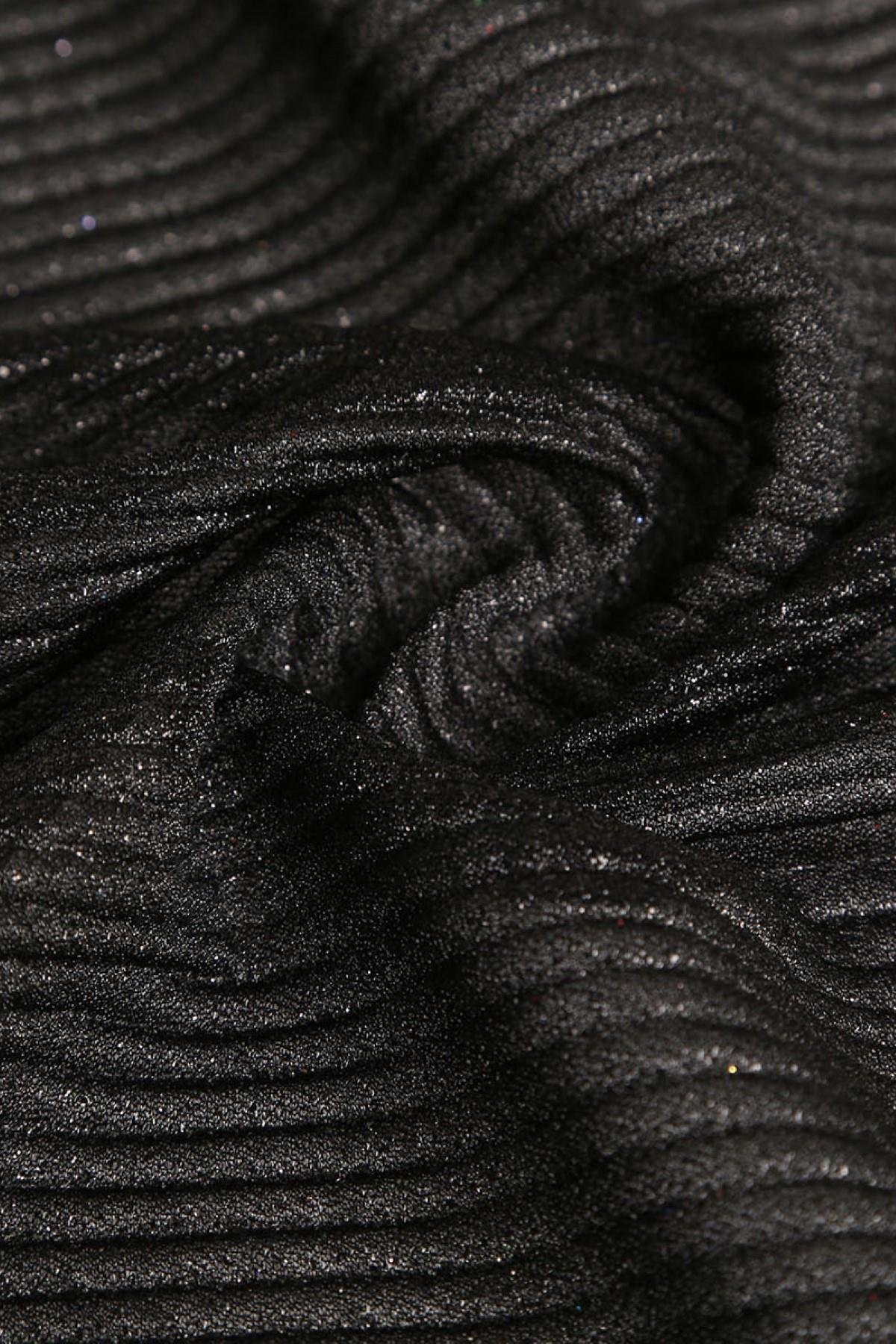 VIOLET DÜZ PLİSELİ C#5 SİYAH - Kumaş Deposu