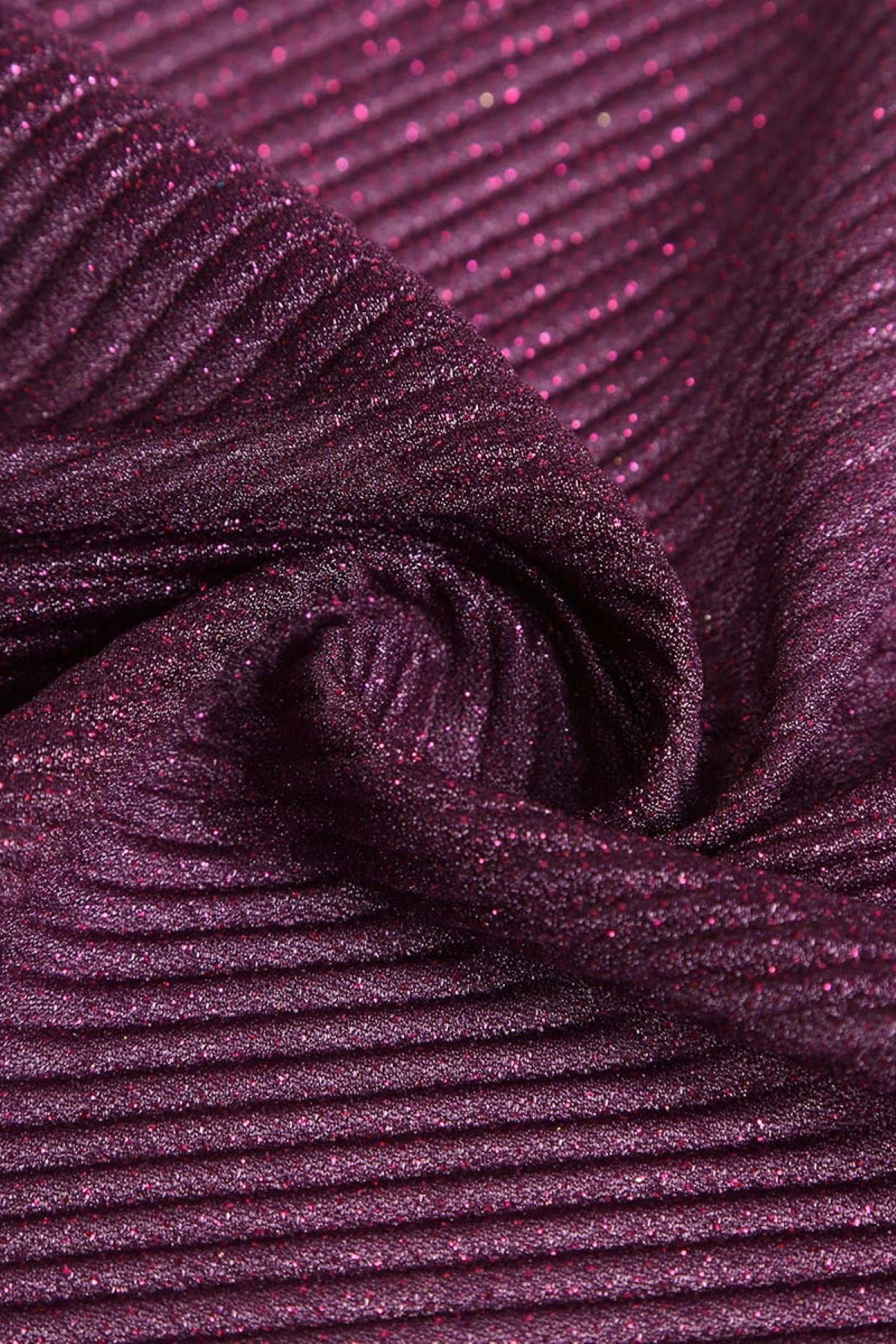 VIOLET DÜZ PLİSELİ C#7 MOR - Kumaş Deposu