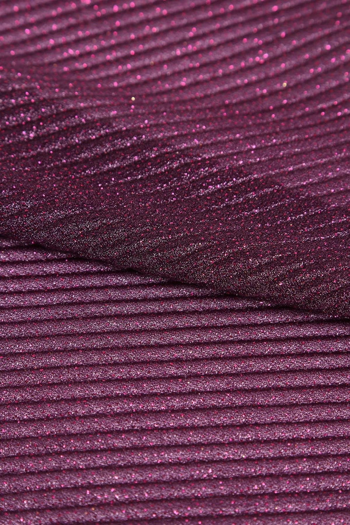 VIOLET DÜZ PLİSELİ C#7 MOR - Kumaş Deposu