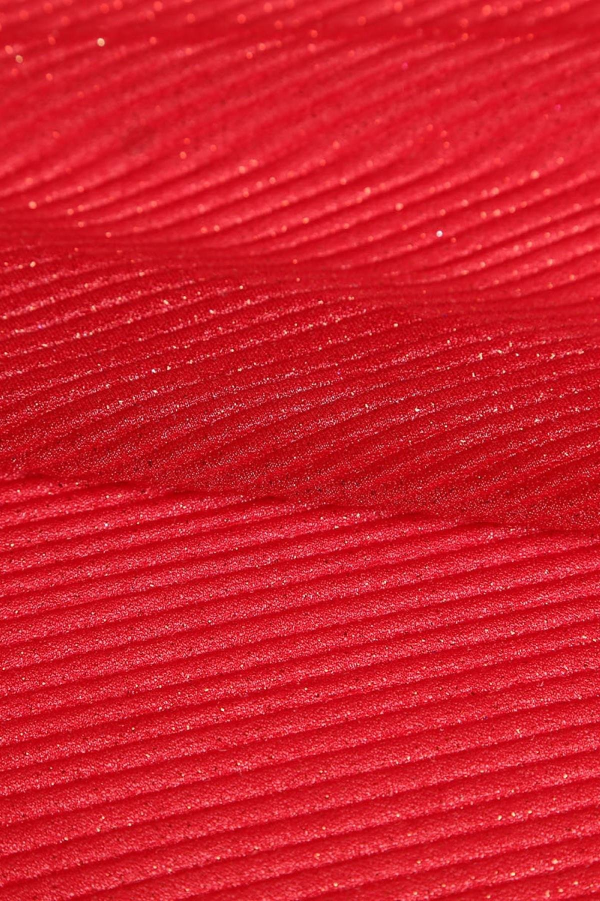 VIOLET DÜZ PLİSELİ C#8 KIRMIZI - Kumaş Deposu