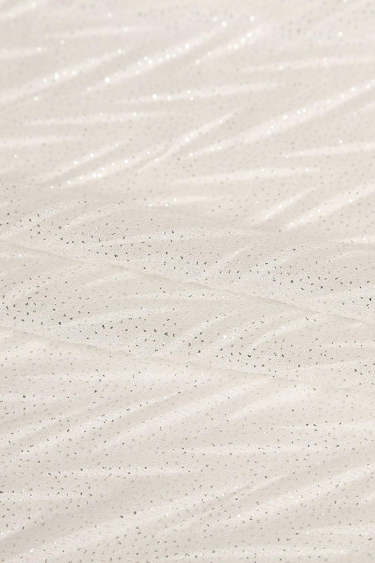 VIOLET ZİKZAK PLİSELİ C#3 EKRU - Kumaş Deposu