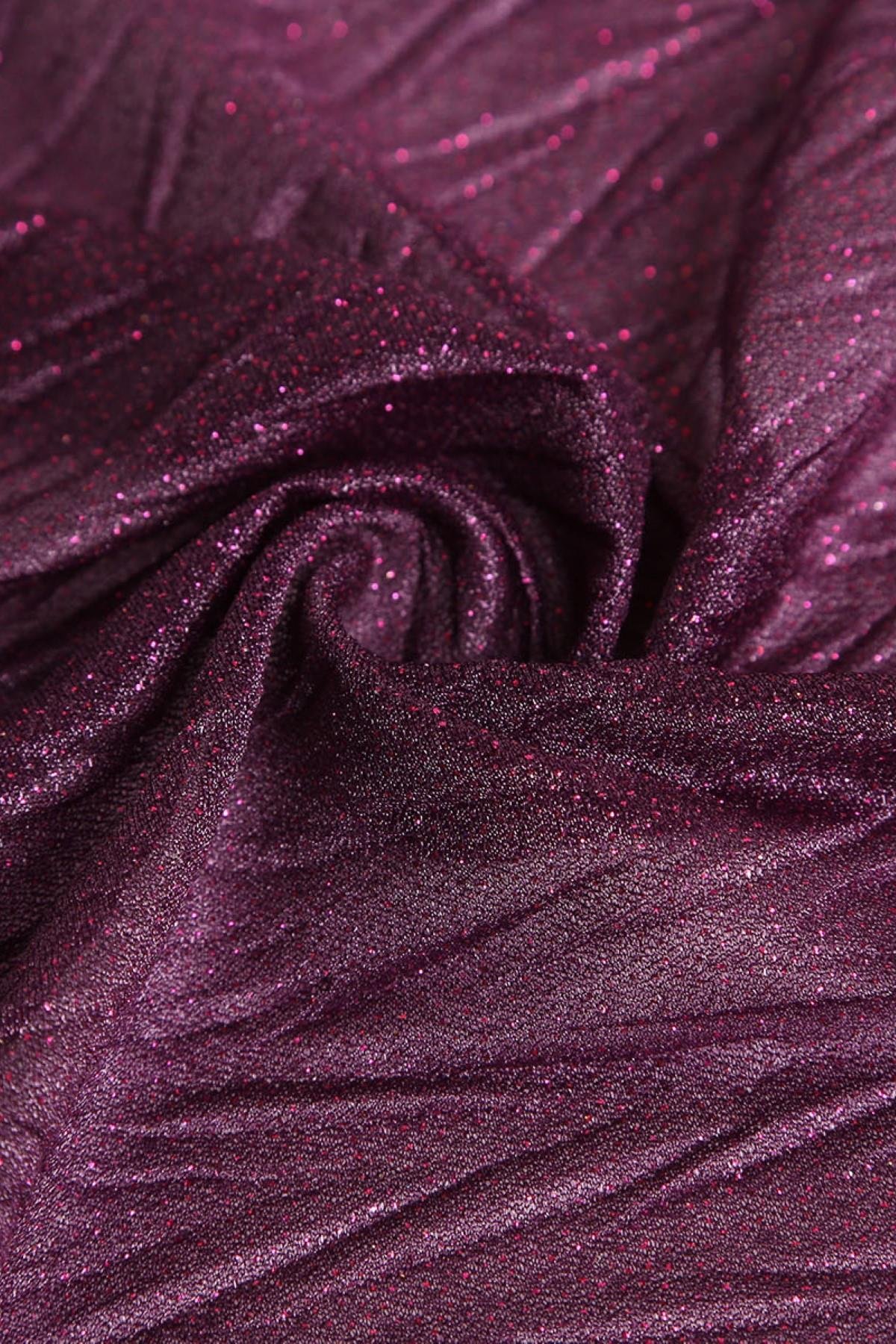 VIOLET ZİKZAK PLİSELİ C#7 MOR - Kumaş Deposu