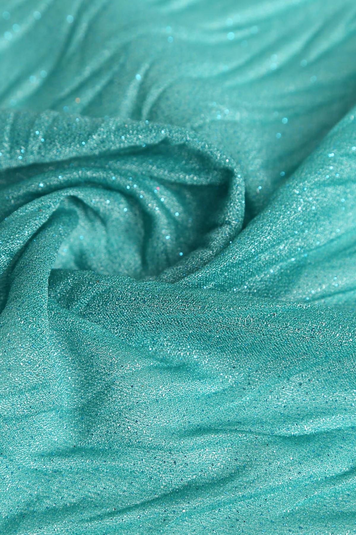 VIOLET ZİKZAK PLİSELİ C#74 YEŞİL - Kumaş Deposu