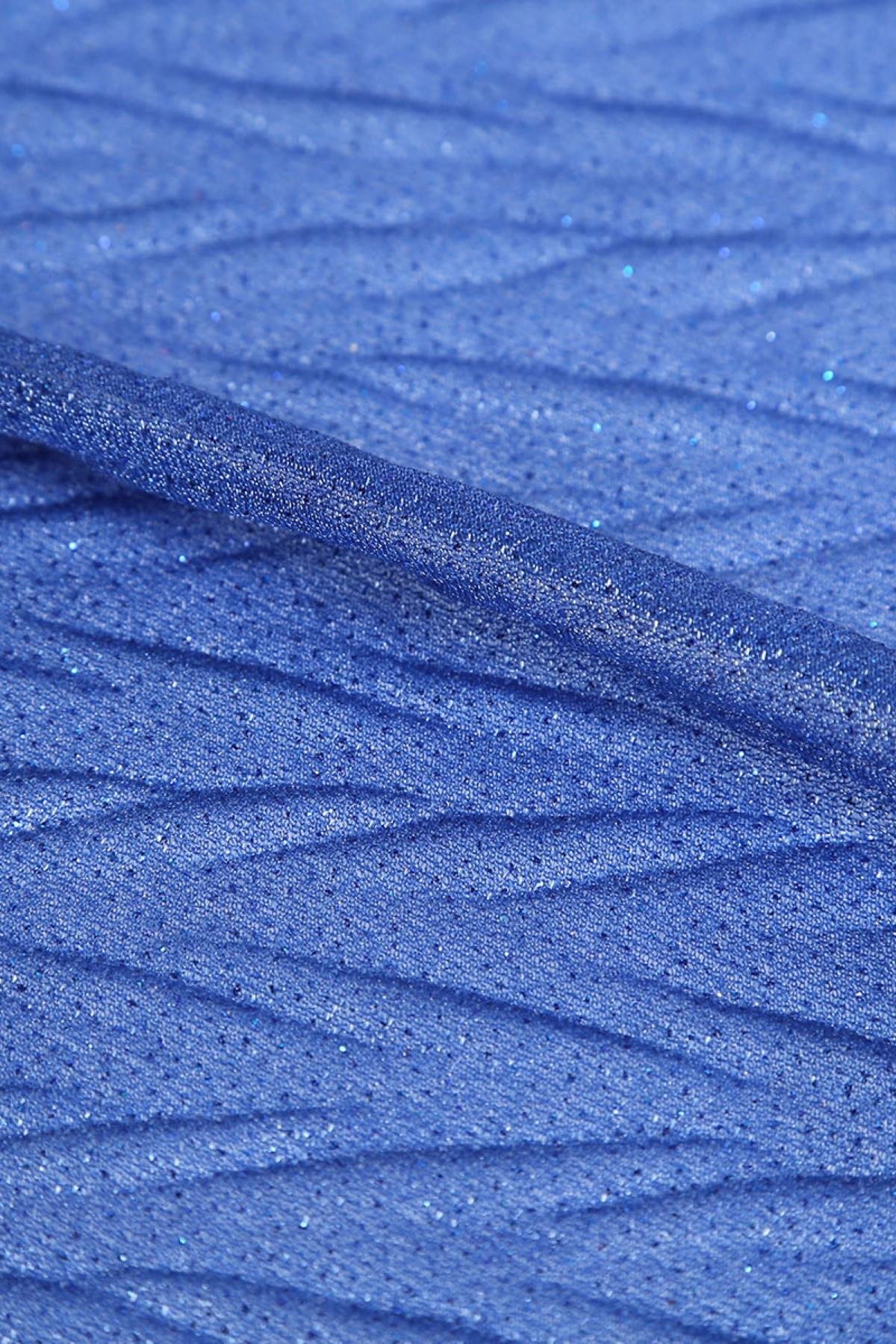 VIOLET ZİKZAK PLİSELİ C#83 SAKS - Kumaş Deposu