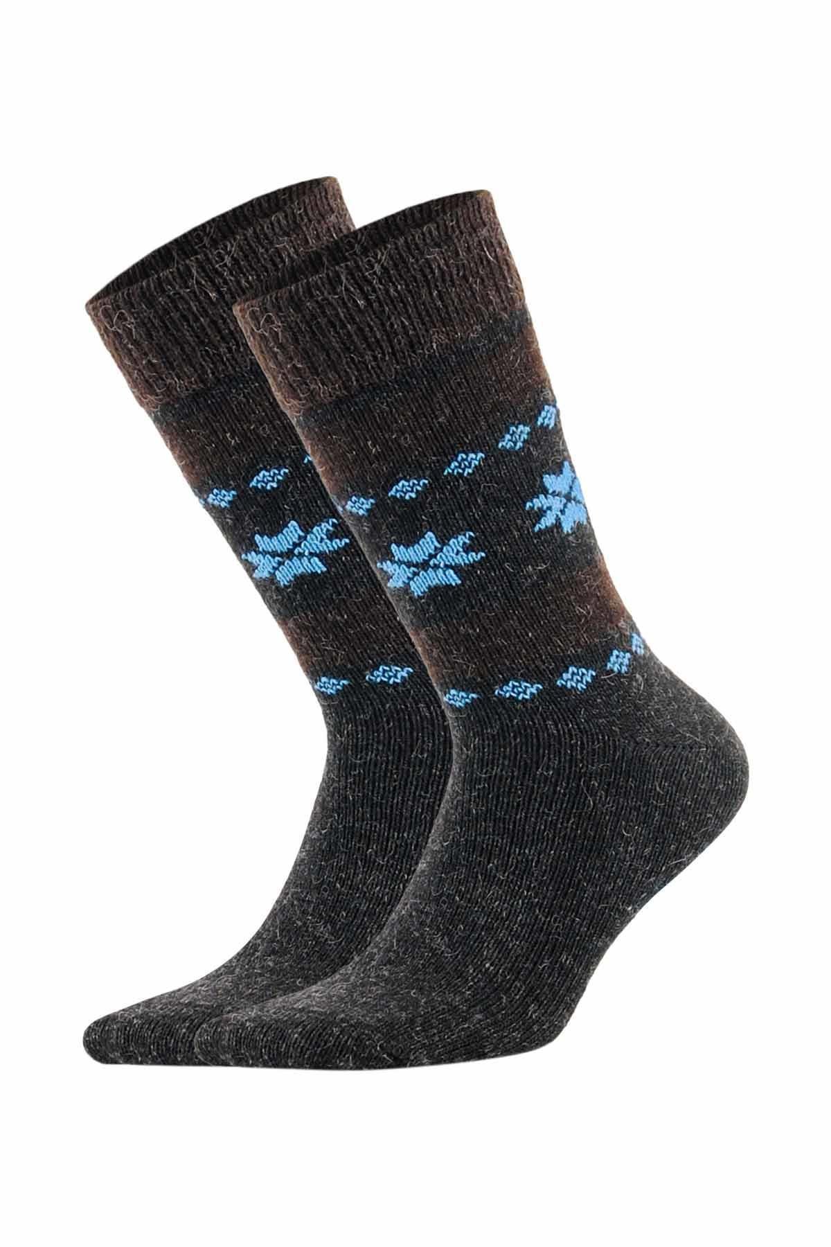 Aytuğ Men's Alpaca Feather Socket 2-Pack Socks - 3097 G/A