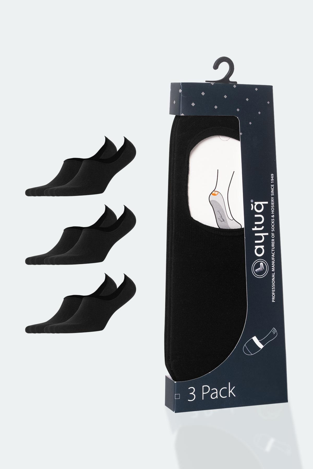 Aytuğ Men's Bamboo 3 Pairs Special Boxed Ballet Socks - 14300