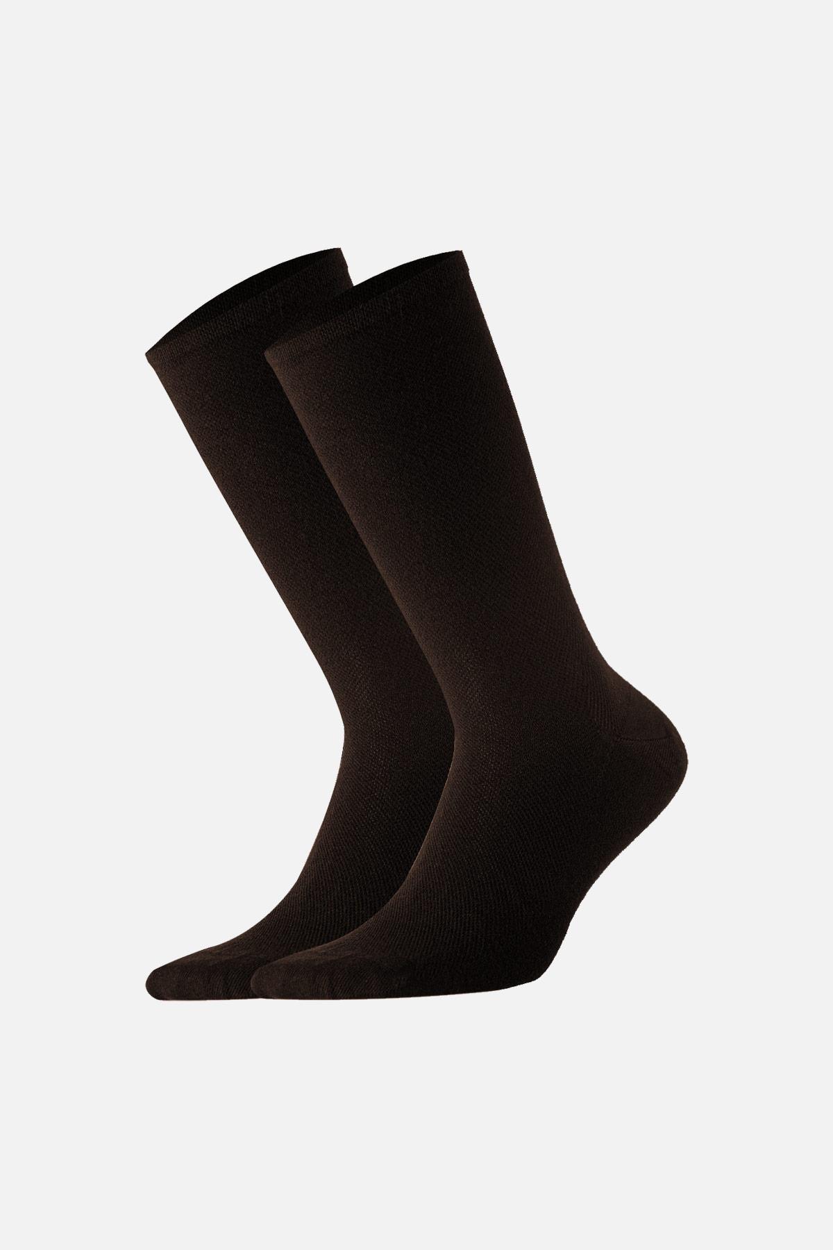 Aytug Men Bamboo Brown Socket Health Socks – A-51000-K
