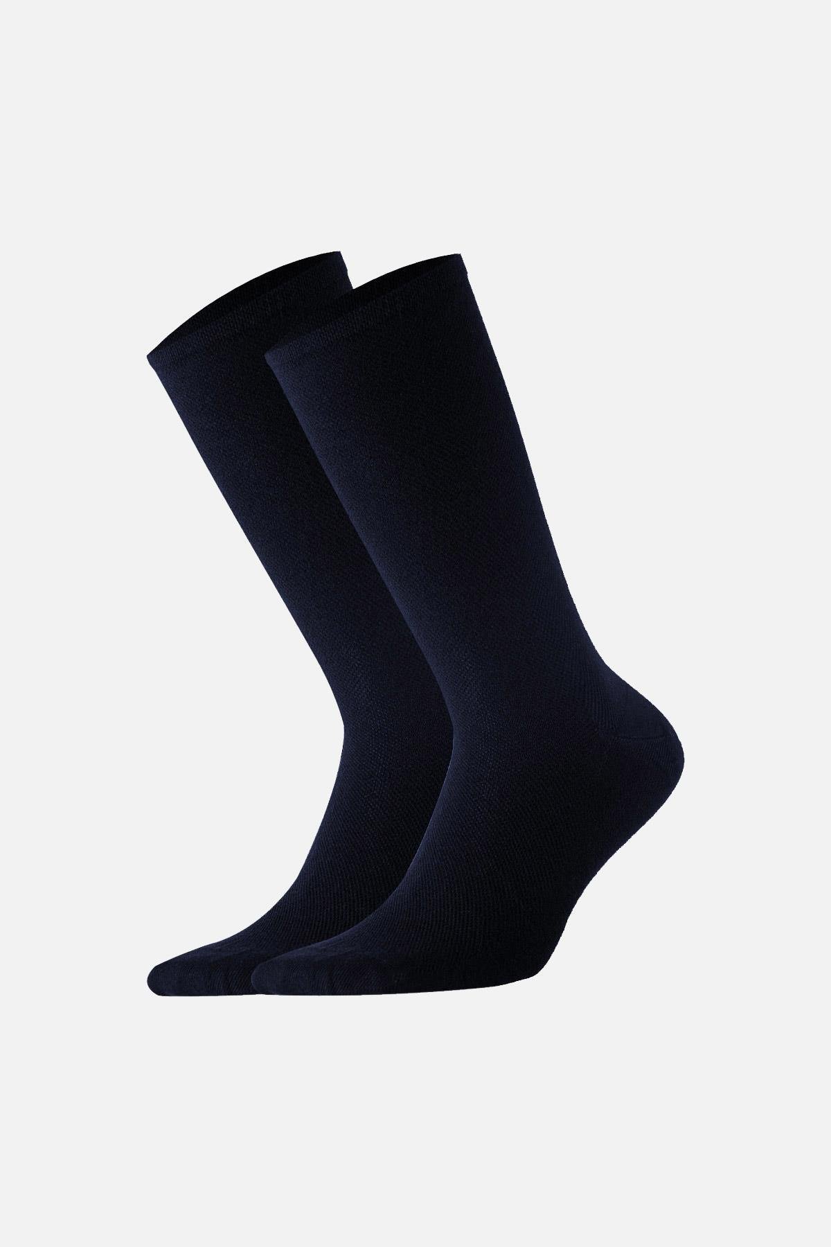 Aytug Men Bamboo Navy Blue Socket Health Socks – A-51000-L