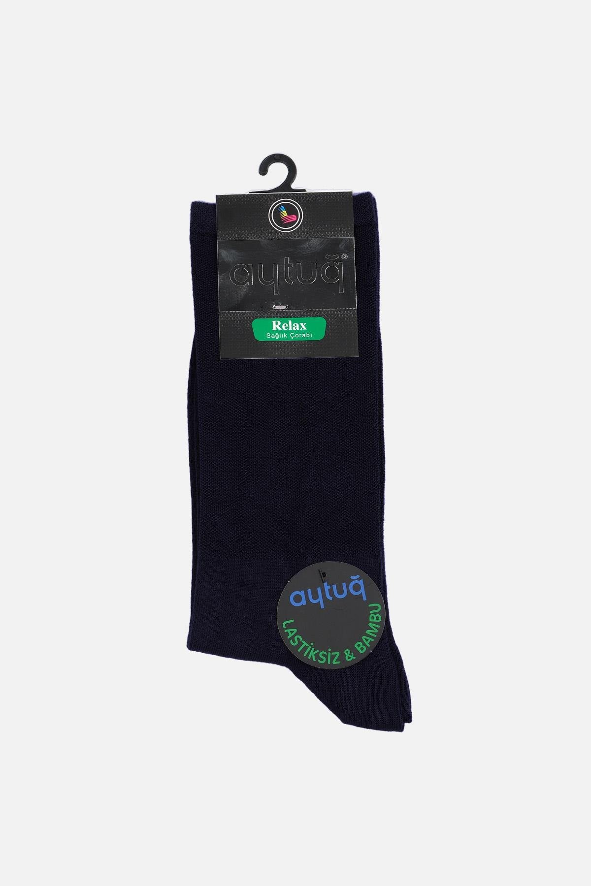 Aytug Men Bamboo Navy Blue Socket Health Socks – A-51000-L
