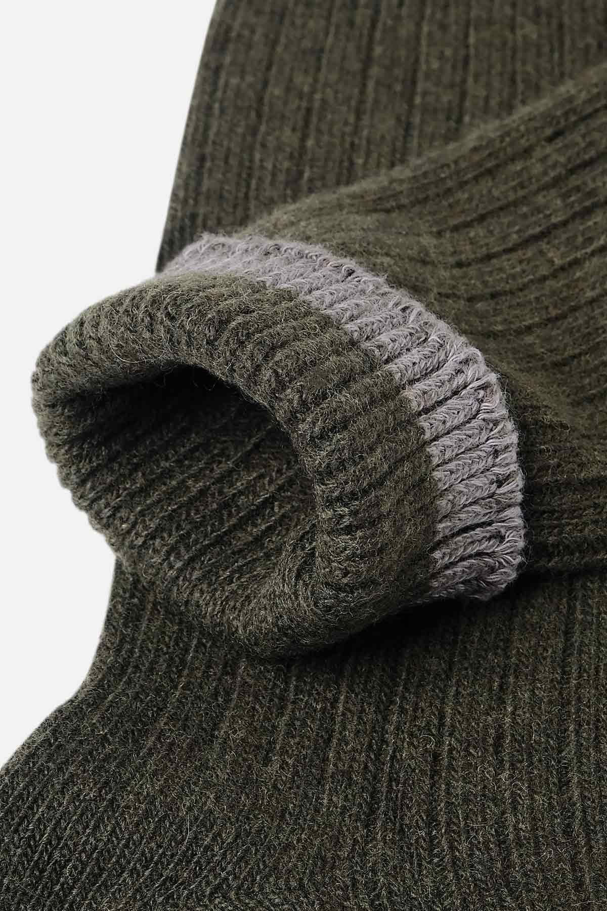 Aytuğ Erkek Kuzu Yünü (Lambswool) Tekli Haki Soket Çorap A 25094 H