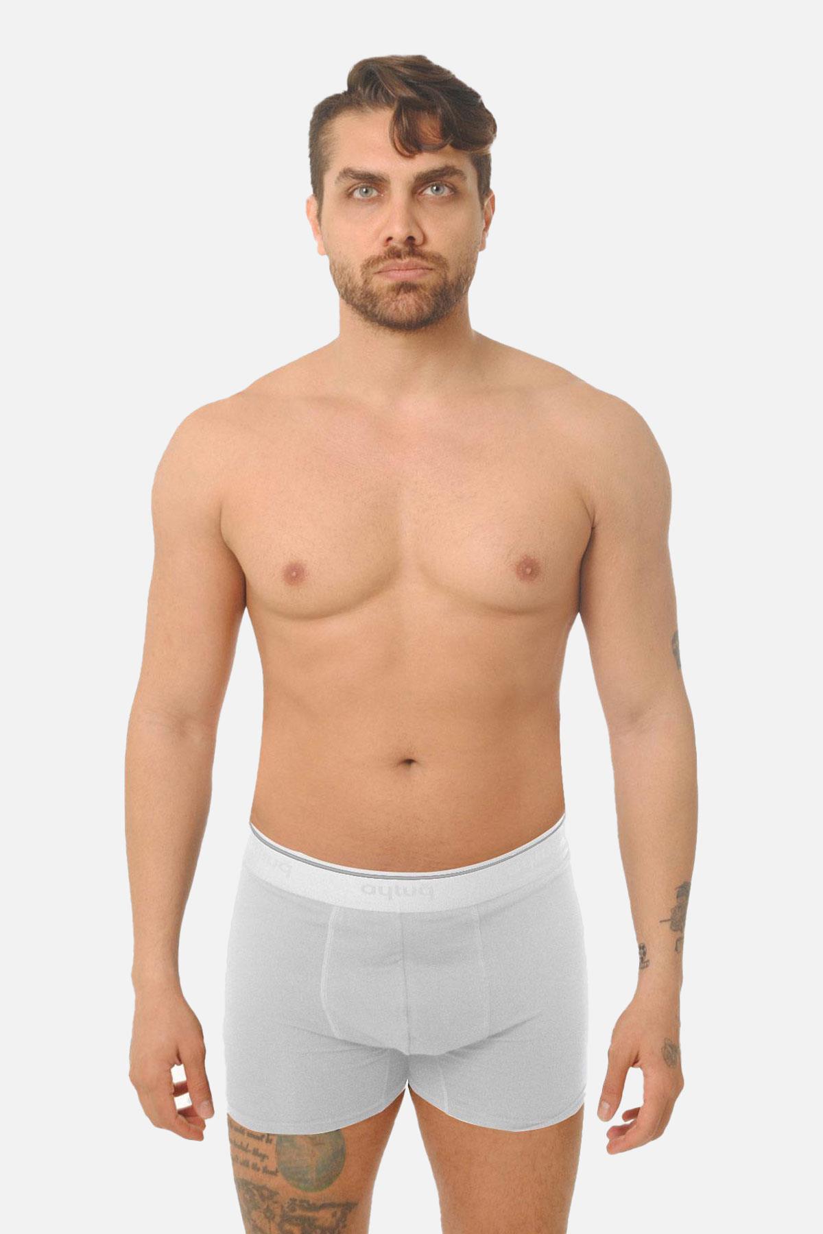 Aytuğ Mens Modal by Tencel™ White Color Boxer 2-Pack - NMB8