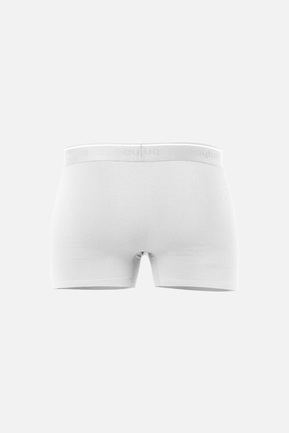 Aytuğ Mens Modal by Tencel™ White Color Boxer 2-Pack - NMB8