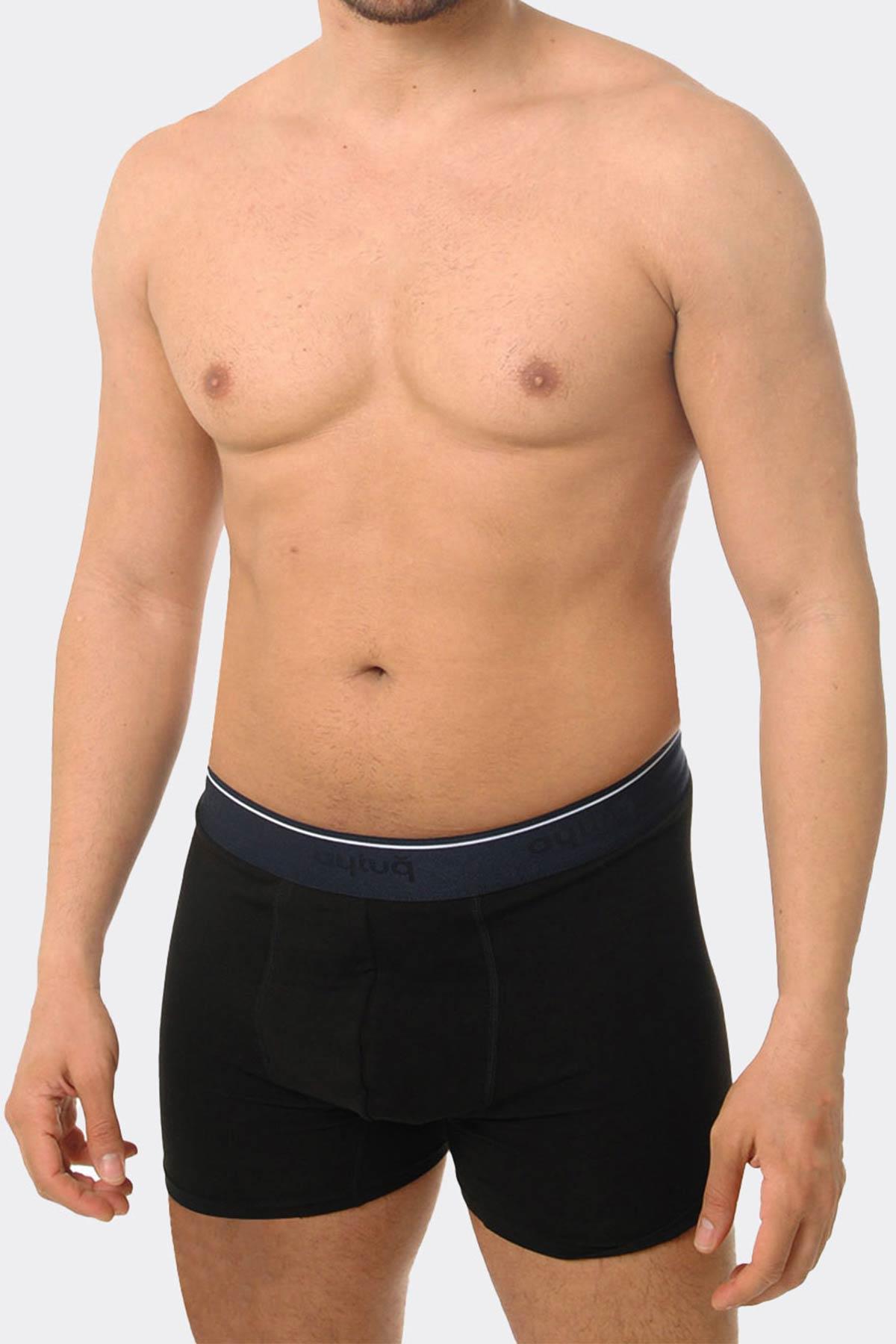 Aytuğ Men's Modal by Tencel™ Black and Patterned 2-Pack Boxer
