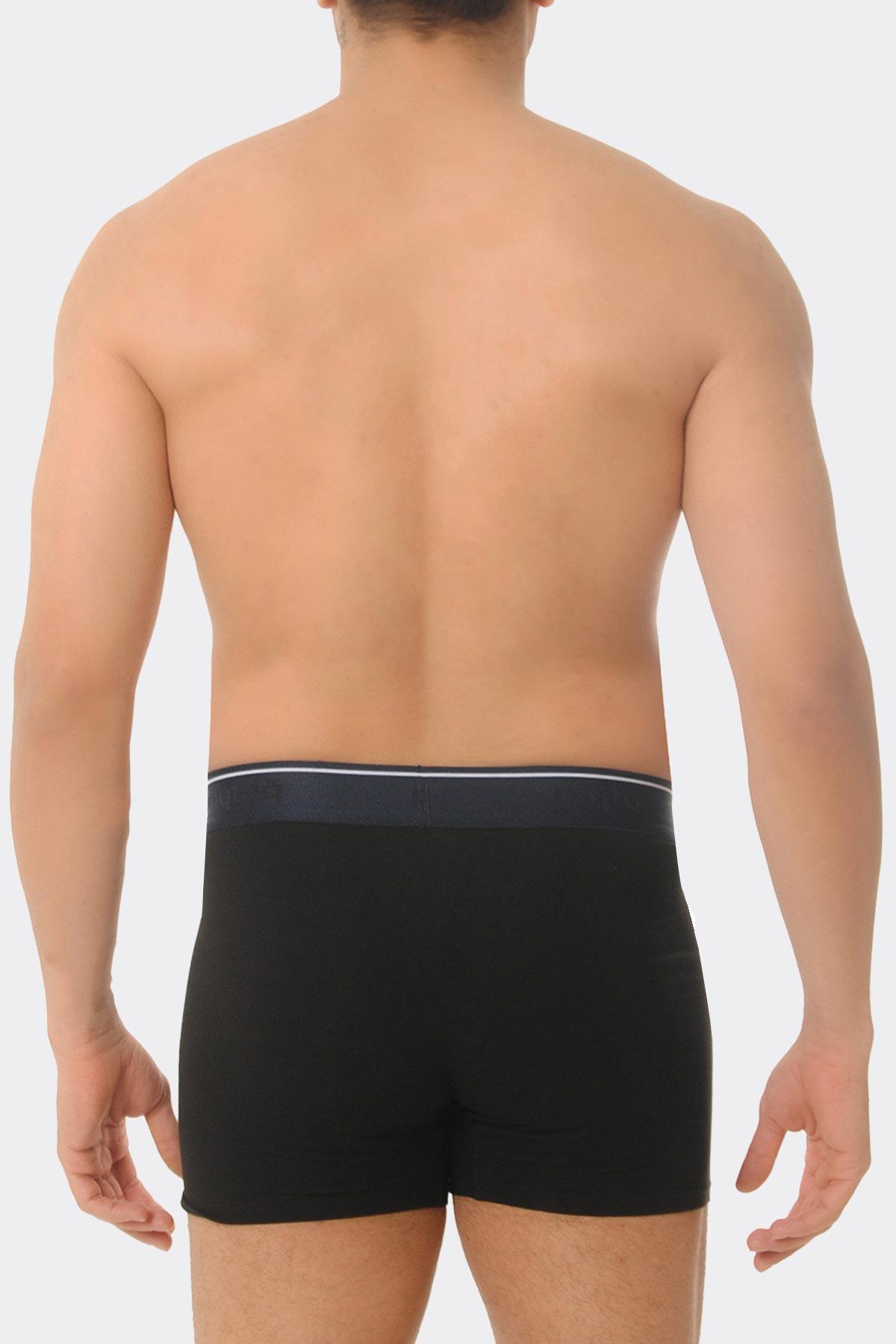 Aytuğ Men's Modal by Tencel™ Black and Patterned 2-Pack Boxer