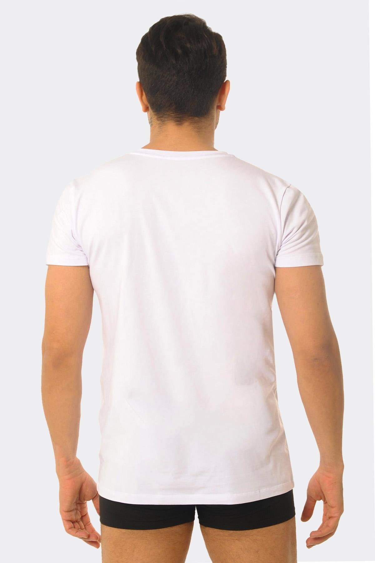 Aytuğ Men's Modal by Tencel™ V-Neck Undershirt-White