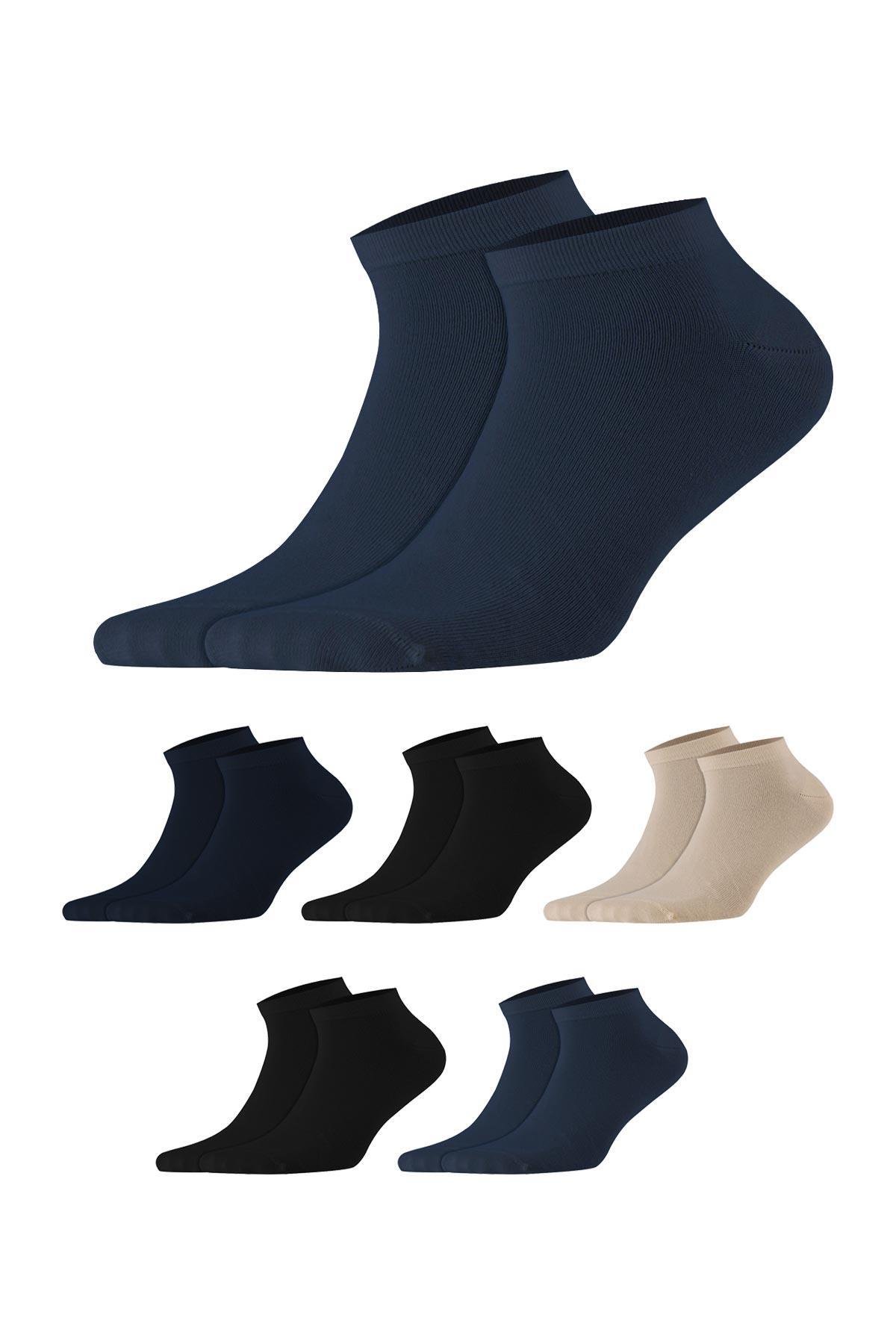 Aytuğ Men's Cotton 8 Pairs Special Boxed Booties Socks - 11200
