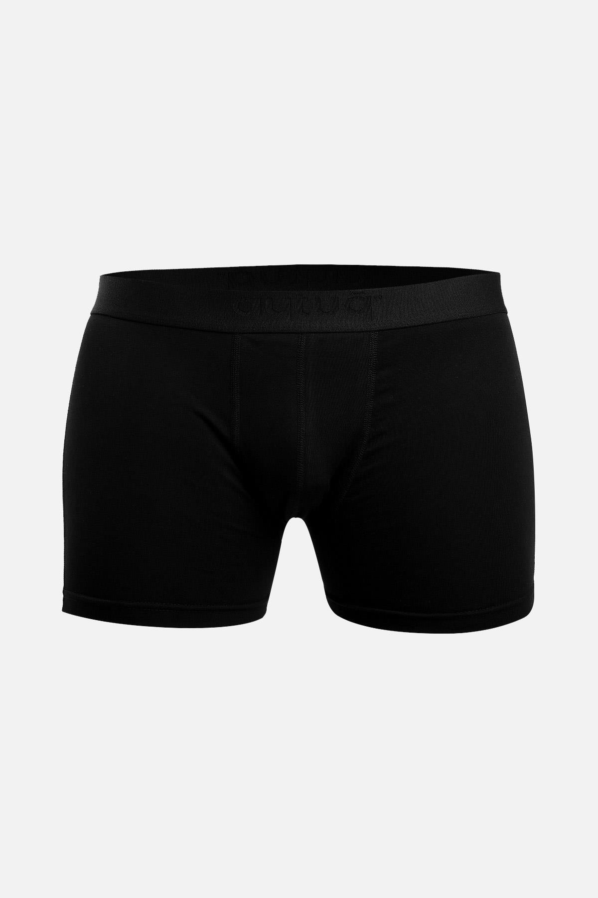 Aytuğ Erkek Pamuklu Siyah 2'li Boxer A BXR S