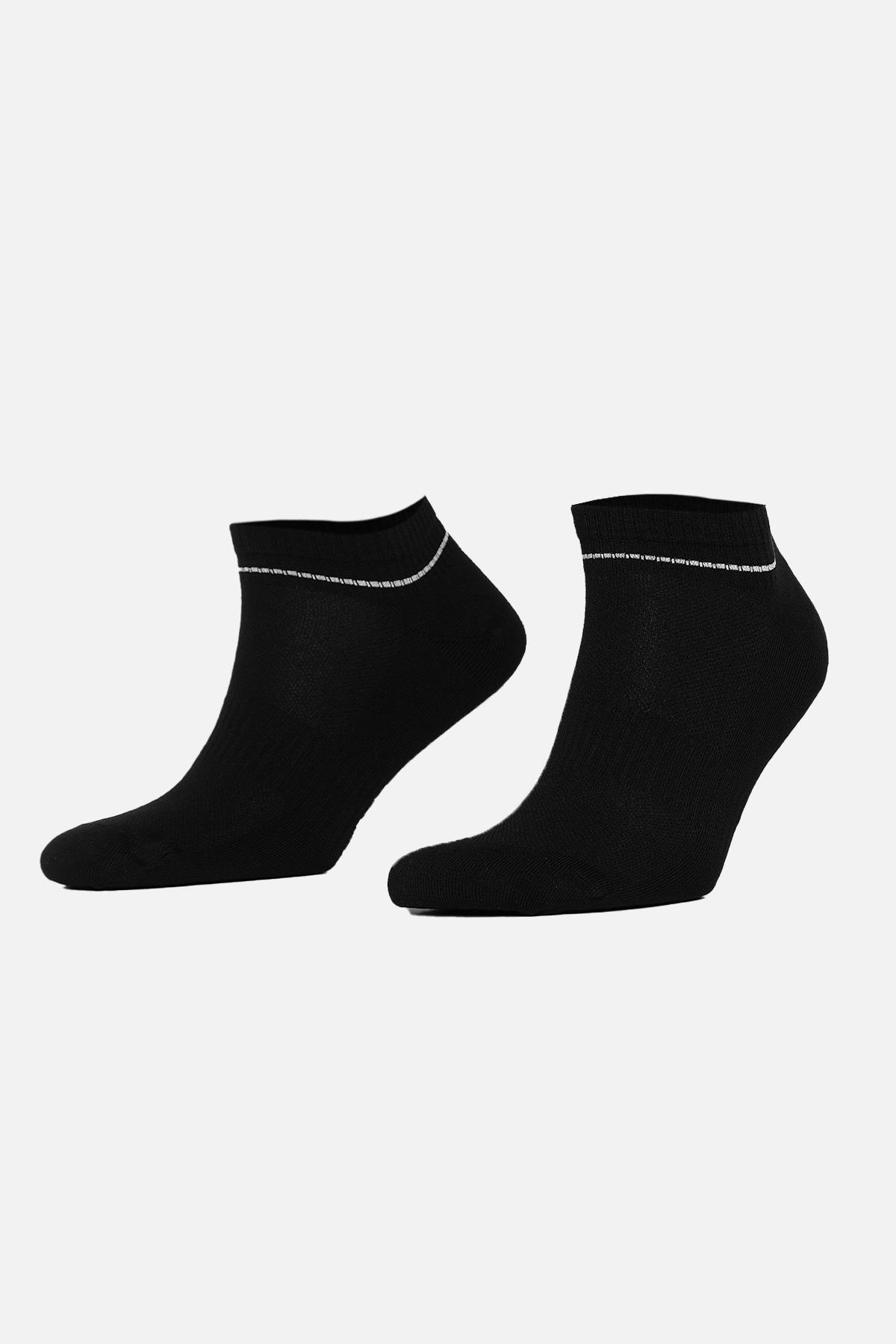 Aytuğ Kadın Bambu 2 Çift Özel Kutulu Siyah Patik Çorap - 34273-S