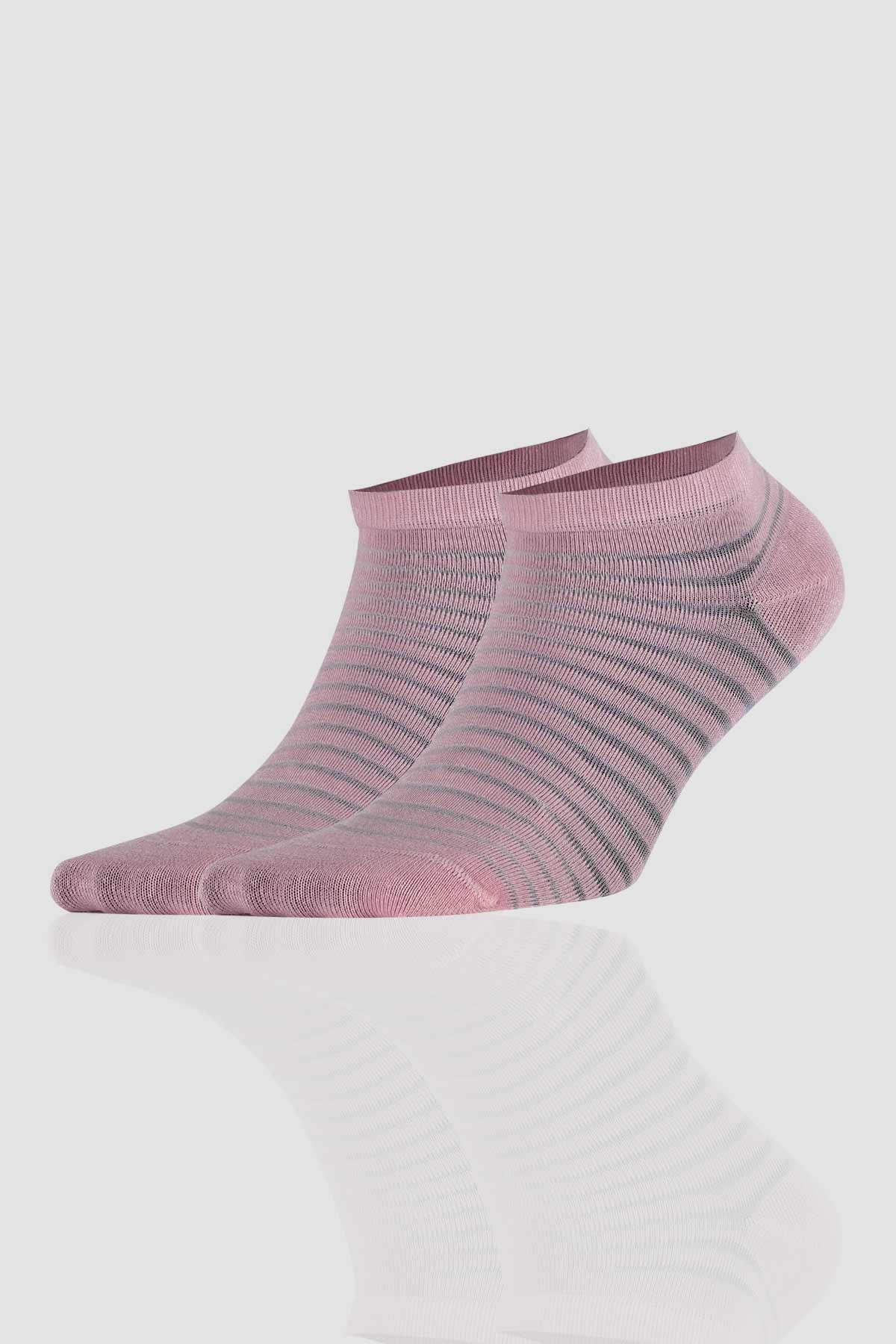 Aytuğ Women's Bamboo 5 Pairs Special Boxed Booties Socks - 34252