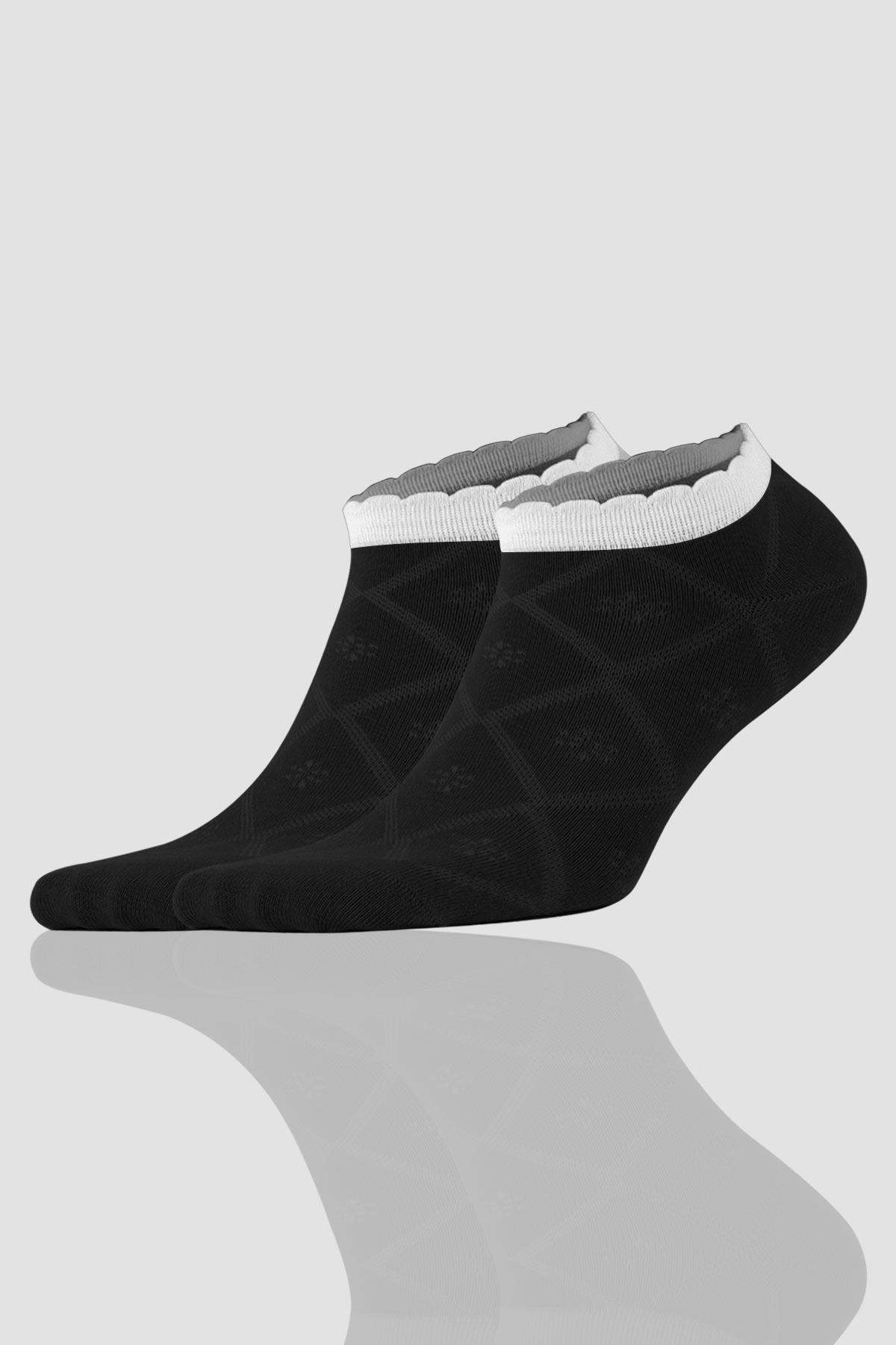 Aytuğ Women's Bamboo 8 Pairs Special Boxed Booties Socks - 34256-1