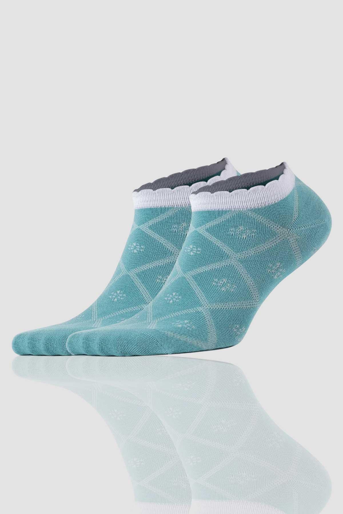 Aytuğ Women's Bamboo 8 Pairs Special Boxed Booties Socks - 34256-1