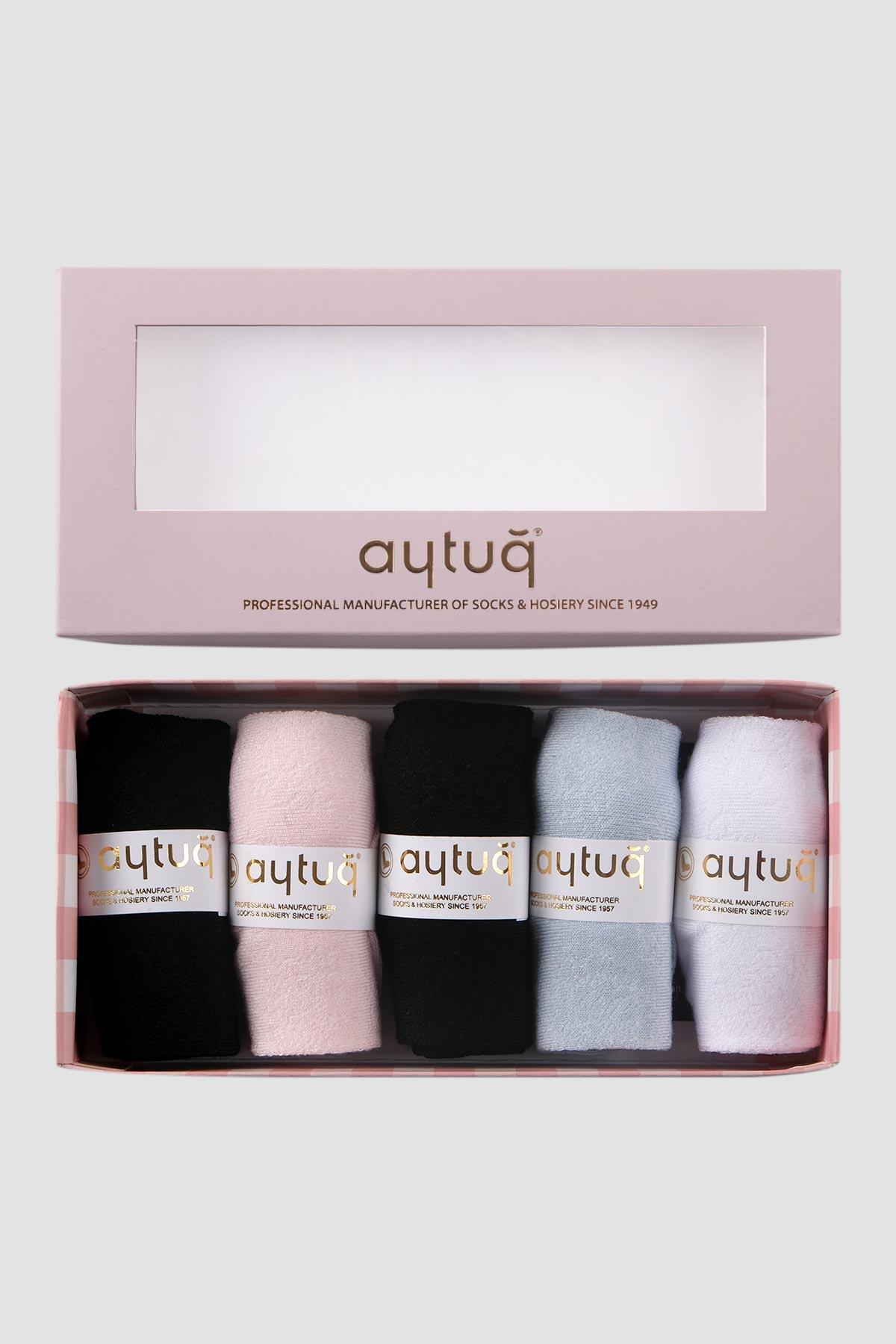 Aytuğ Kadın Modal 5 Çift Özel Kutulu Patik Çorap  33241 1