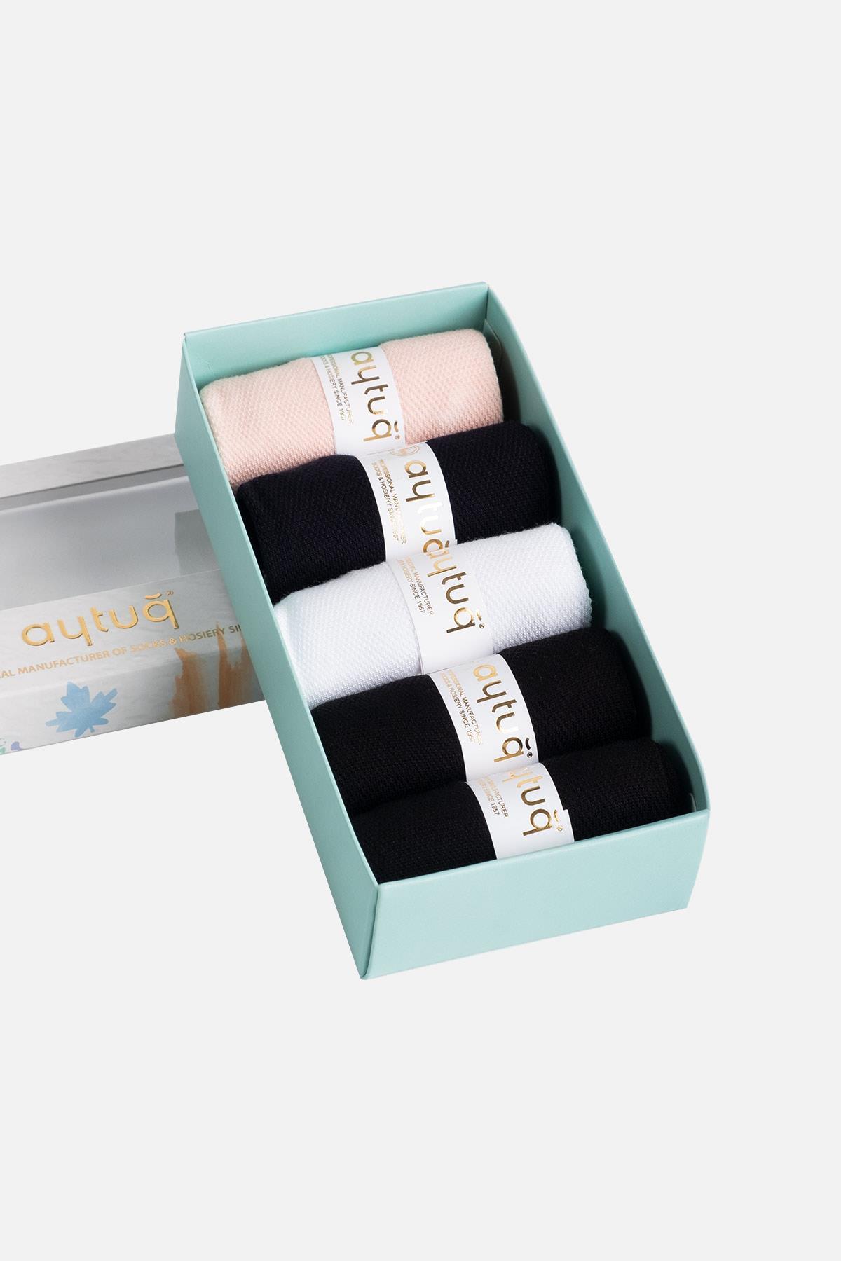 Aytuğ Women's Modal by Tencel™ 5 Pairs of Special Boxed Socks - 33018
