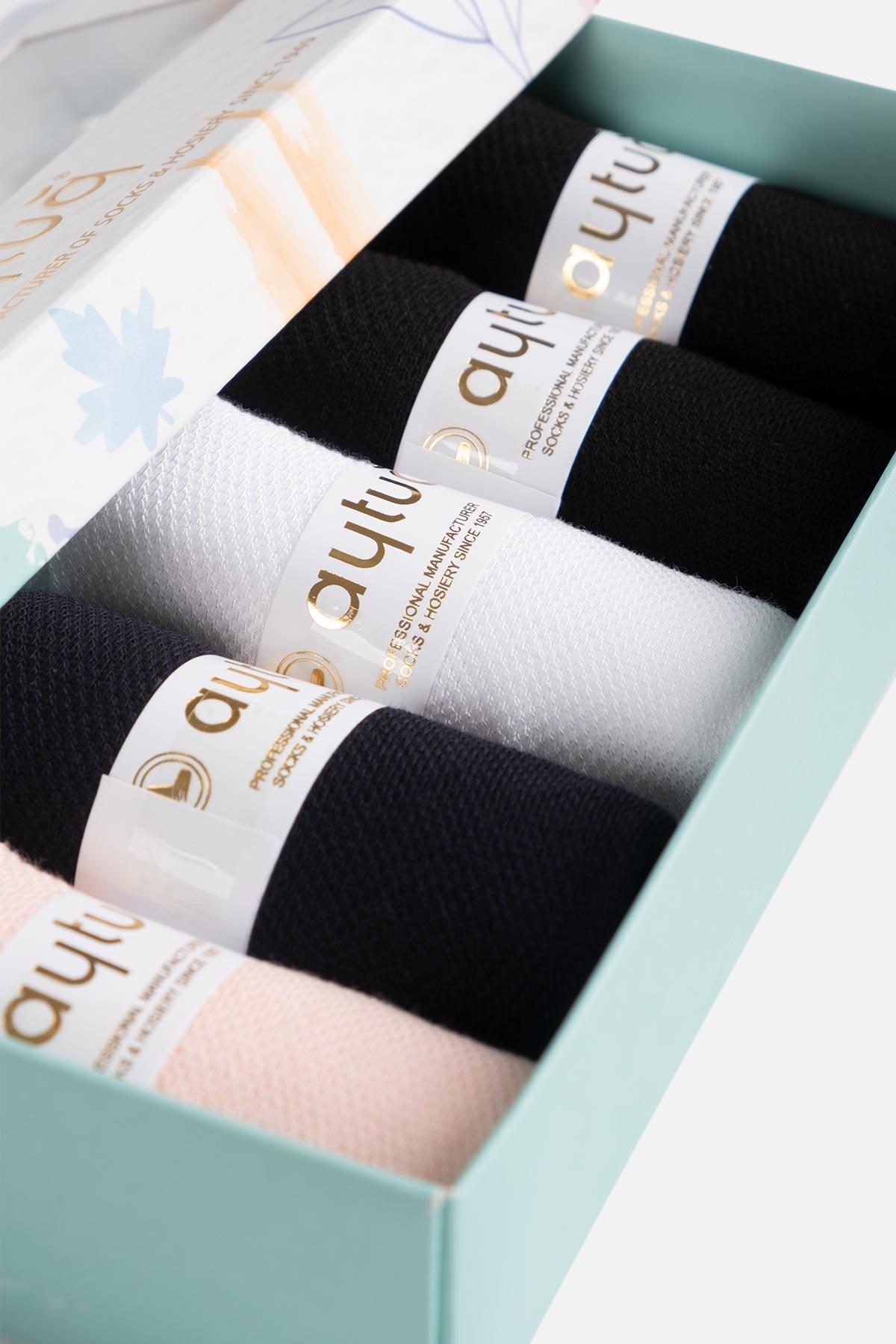 Aytuğ Women's Modal by Tencel™ 5 Pairs of Special Boxed Socks - 33018