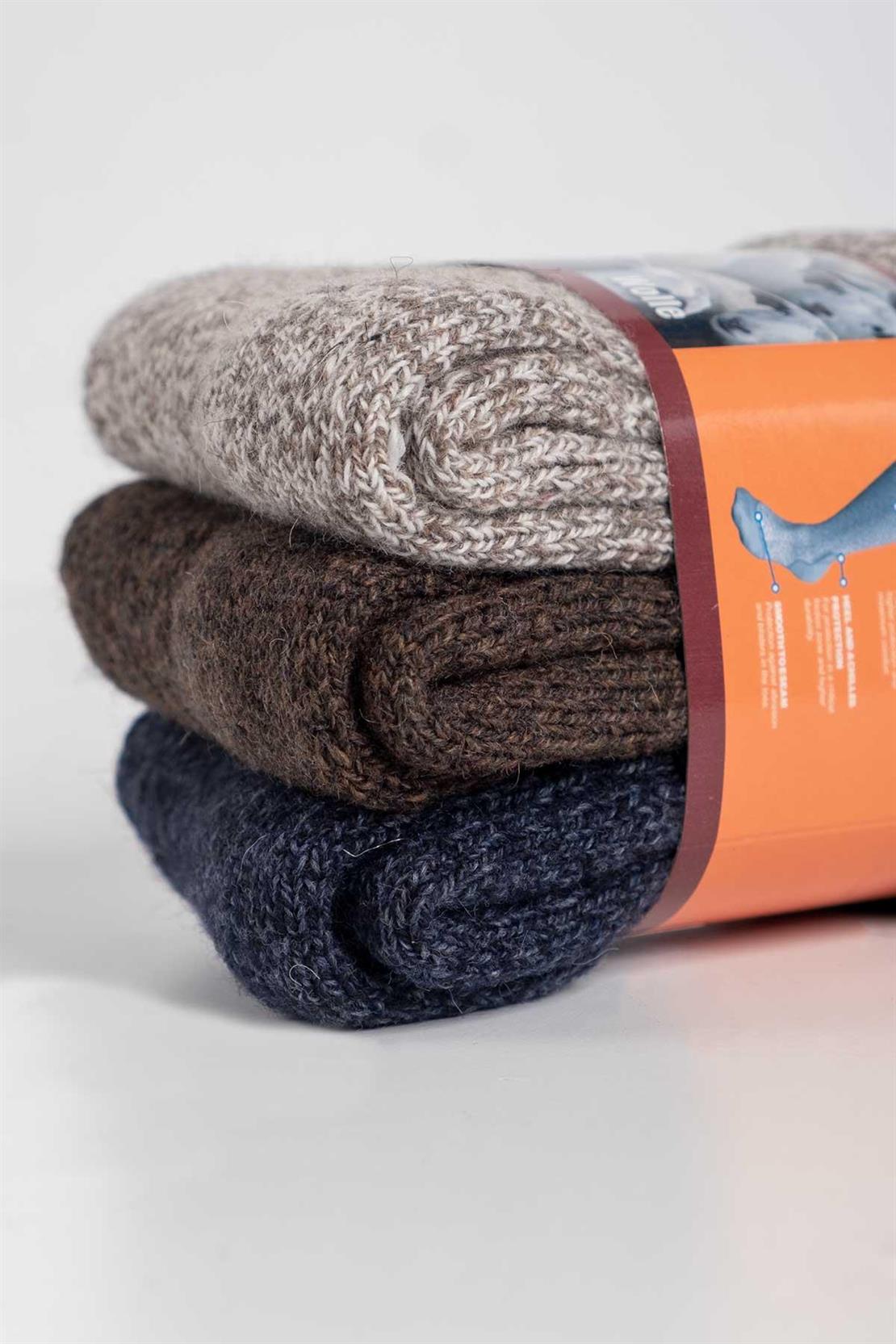 Aytuğ Women's Norway Towel Winter 3-pack Home Socks - 2038