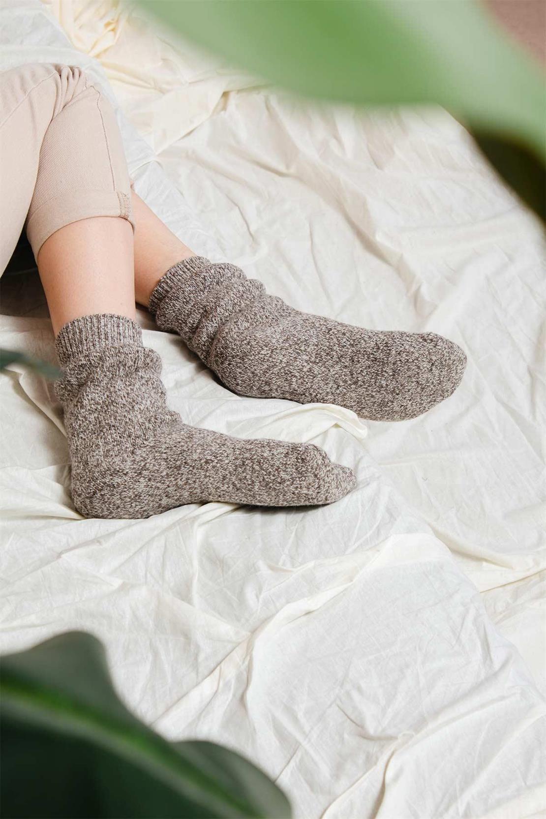 Aytuğ Women's Norway Towel Winter 3-pack Home Socks - 2038