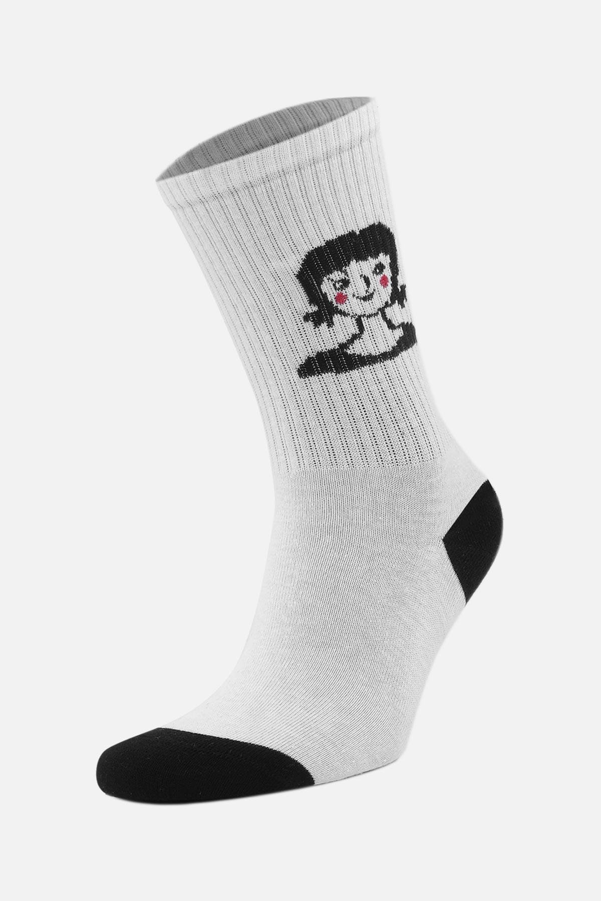 Aytug 3 Pairs of Women's Multicolor Cotton Socket Socks in Custom Box - 41085 -2
