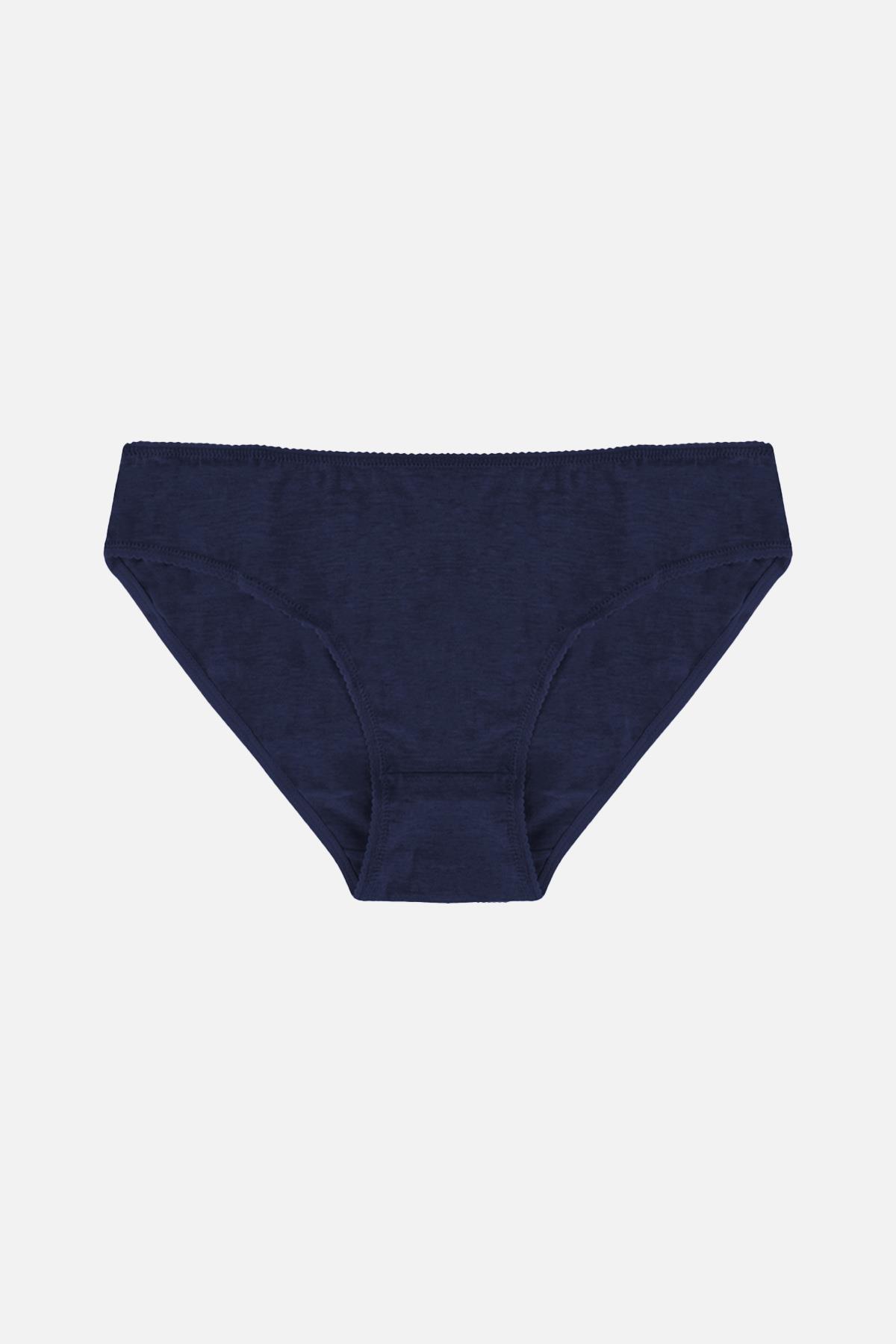 Aytuğ Kadın Pamuklu Orta Kalın 3'lü Çok Renkli Slip Külot - Desen 5