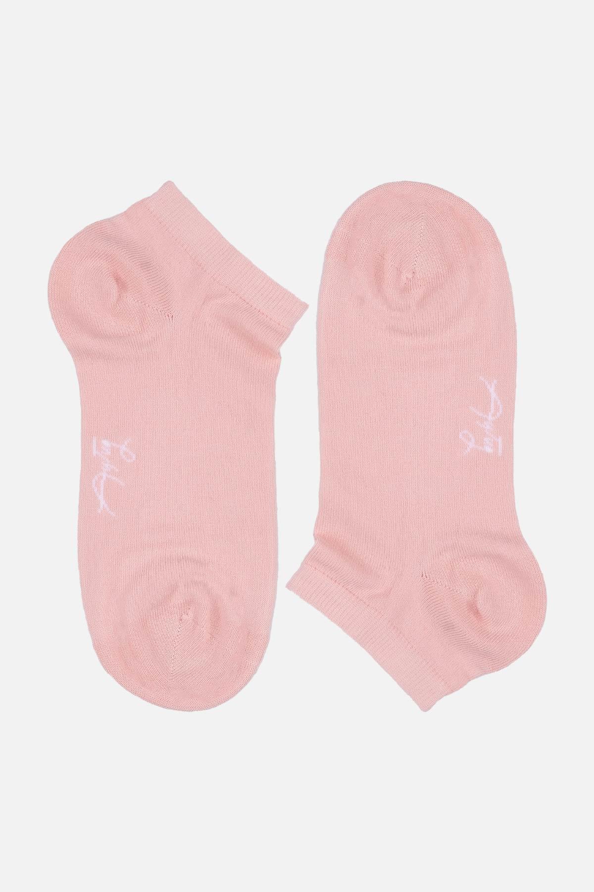Aytuğ Kadın Pamuklu Tekli Pembe Patik Çorap   31258 P