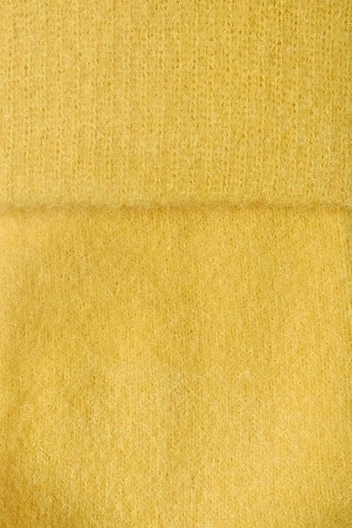 Aytuğ Kadın Soft Peluş Termal Tekli Soket Çorap Koyu Sarı