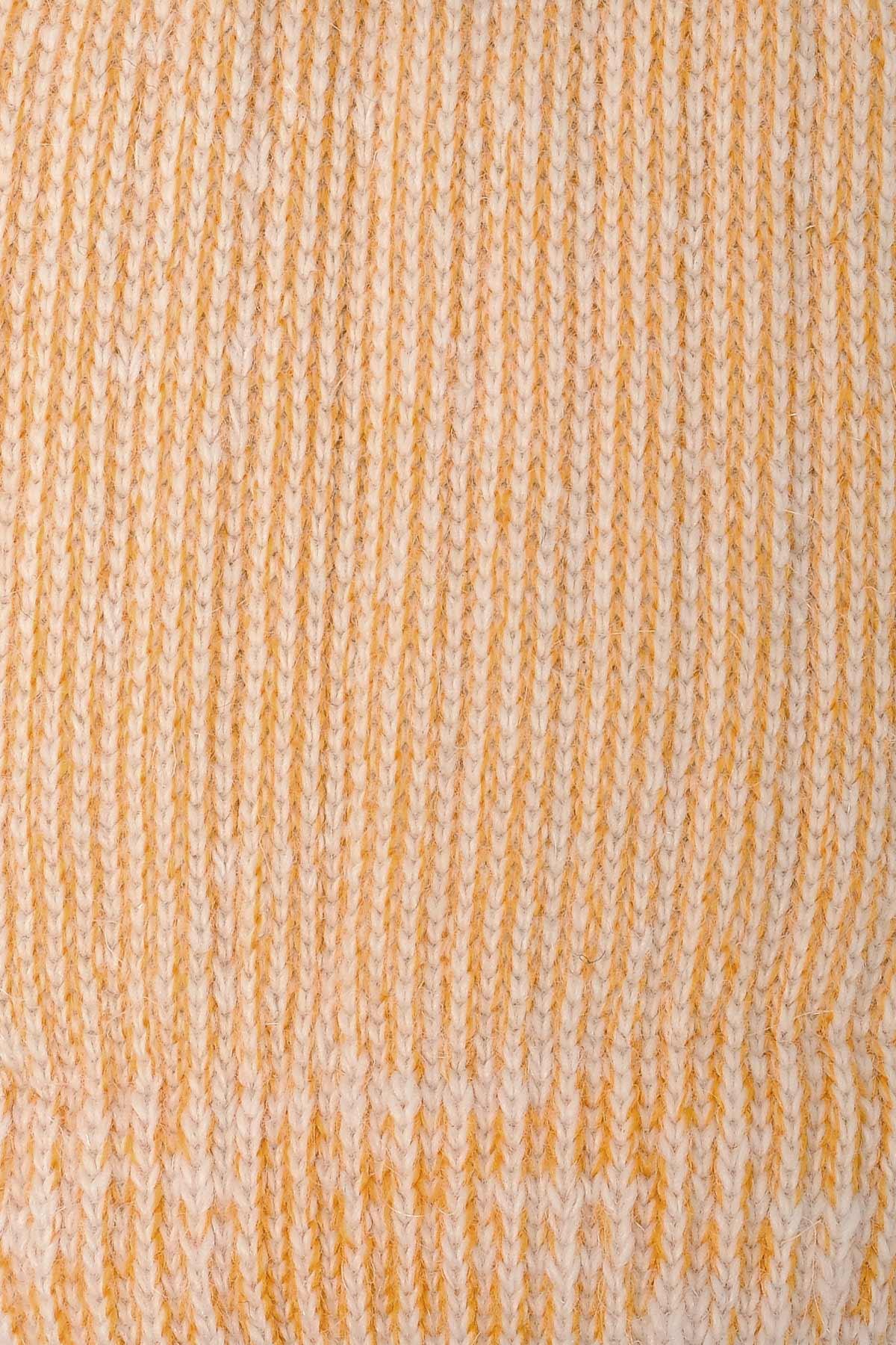 Aytug Unisex Alpaca Wool for Winter Ecru/Orange Socket Sock – A-6006-E/T