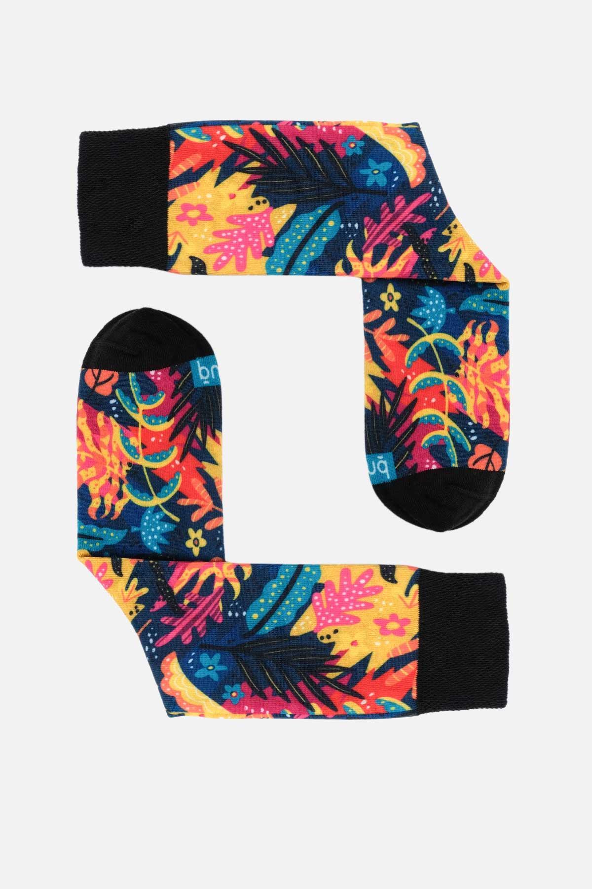 Aytuğ Unisex Pamuklu Zebra Desenli Eğlenceli Soket Çorap - A-DFS-ZB