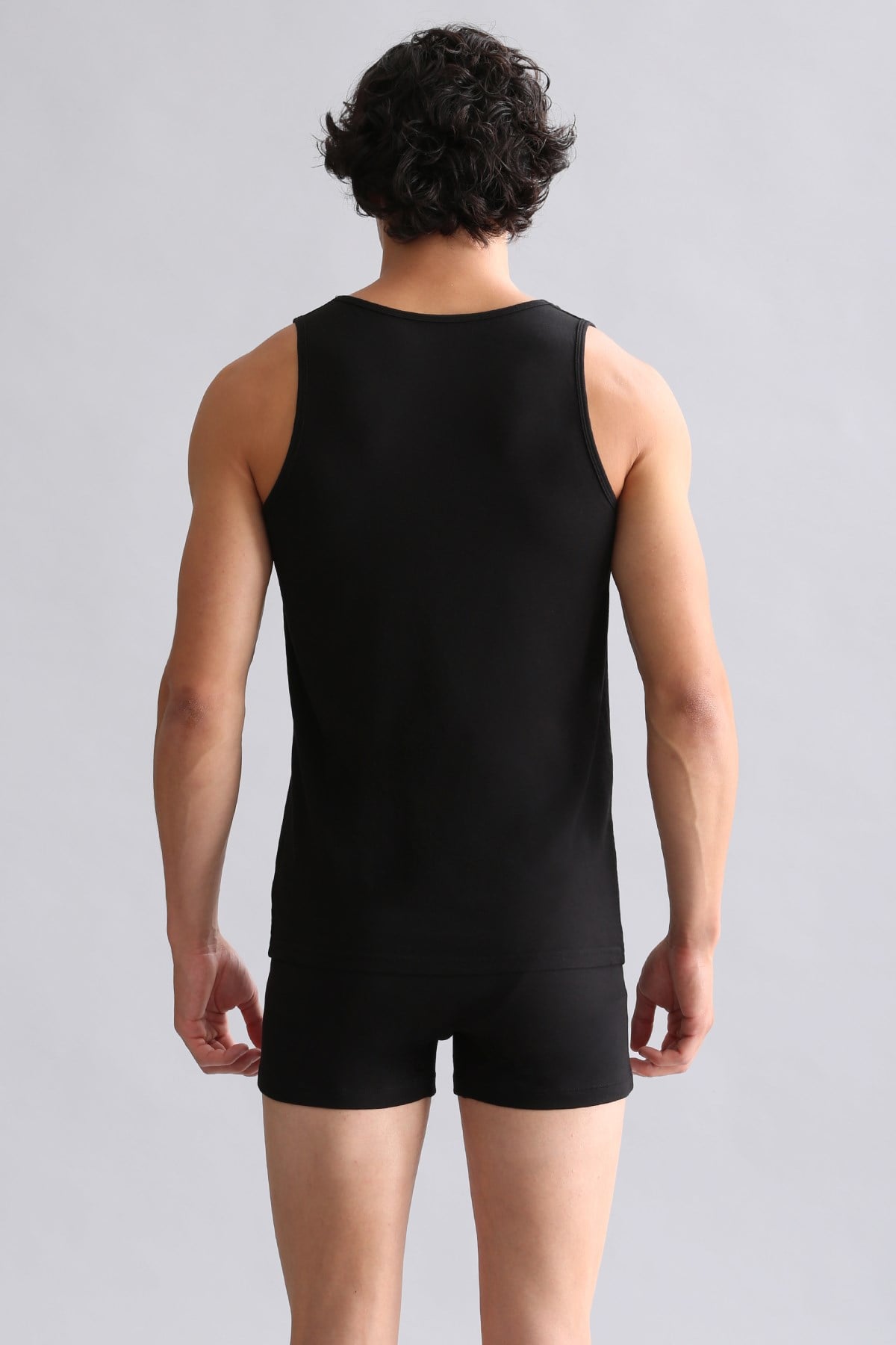Mısırlı BAMBU HERCULES Slim Fit Basic Atlet Siyah