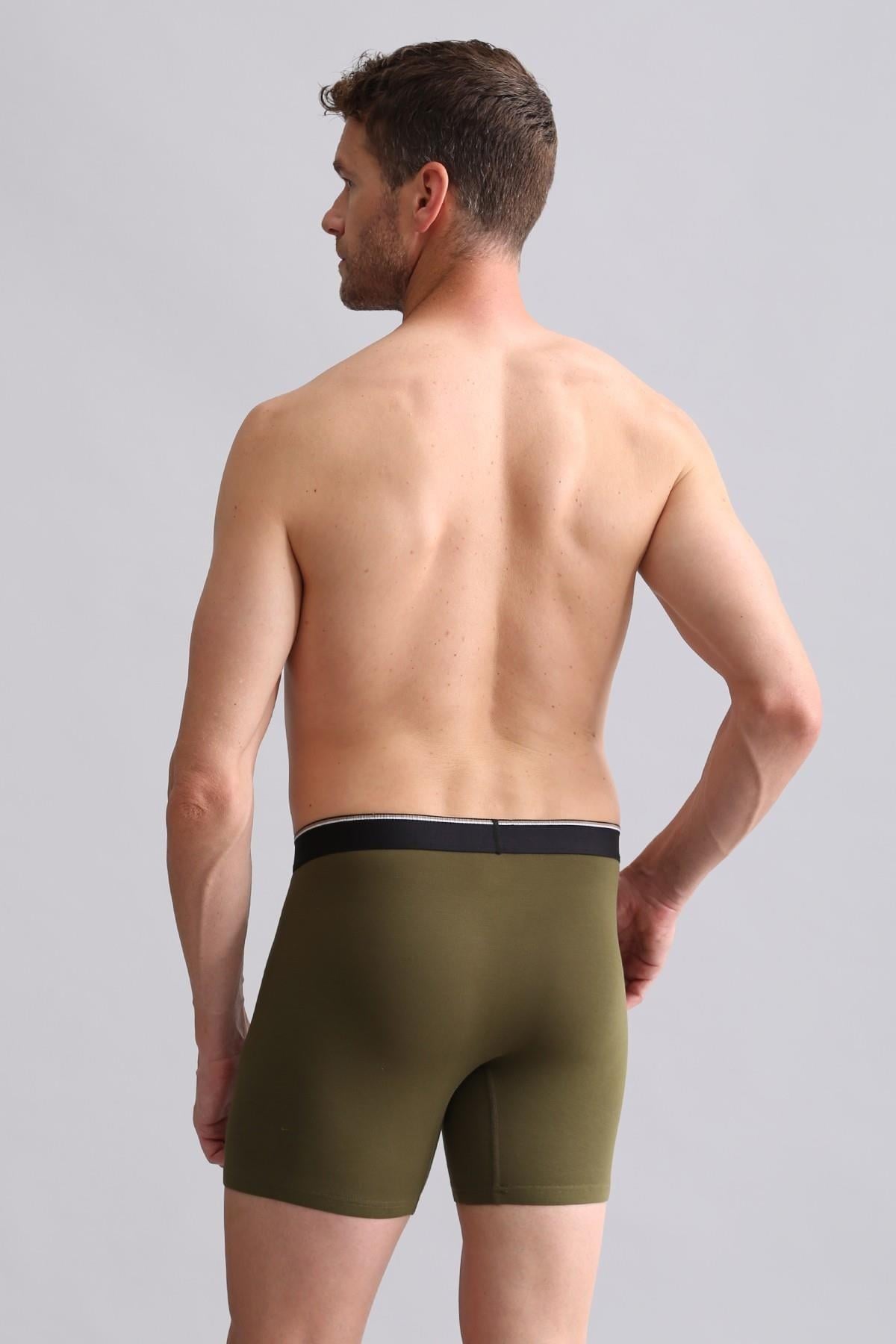 Mısırlı BAMBU SPARTACUS PERFORMANCE Long Boxer Koyu Haki