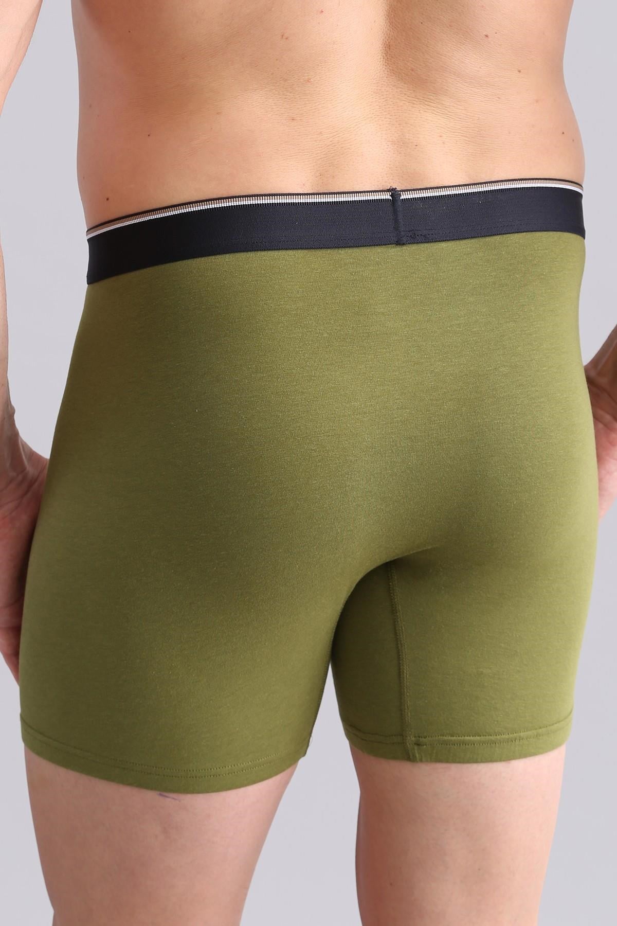 Mısırlı BAMBU SPARTACUS PERFORMANCE Long Boxer Haki