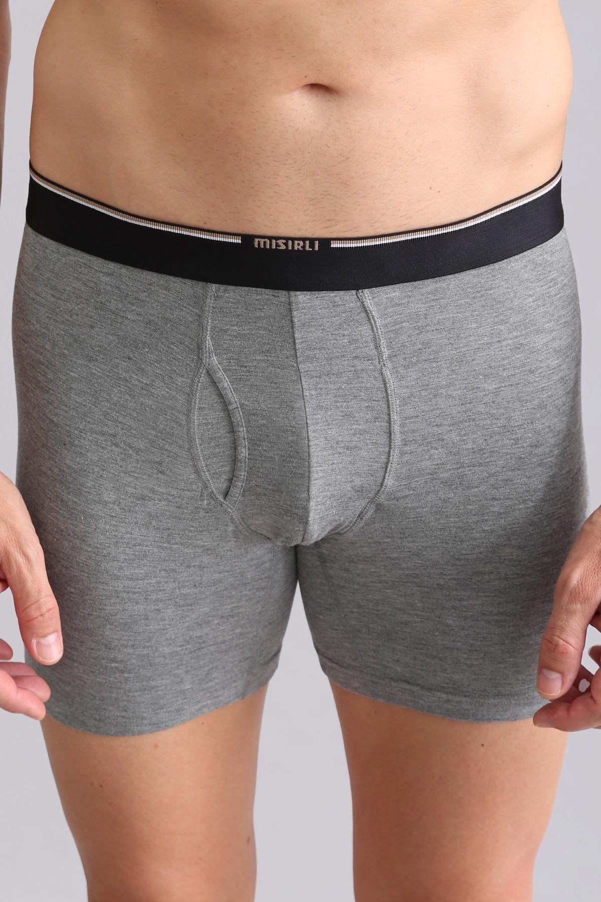 Mısırlı BAMBU SPARTACUS PERFORMANCE Long Boxer Gri Melanj