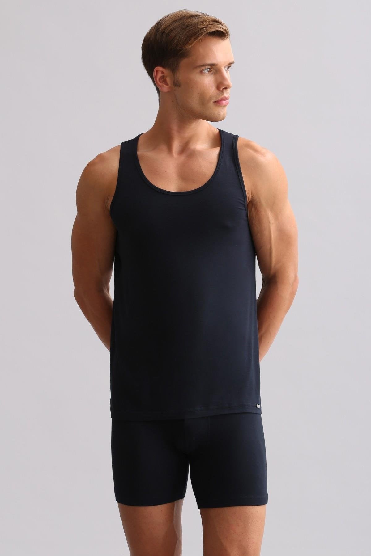 Mısırlı BAMBU ZEUS LUXURY Regular Fit Basic Atlet Lacivert
