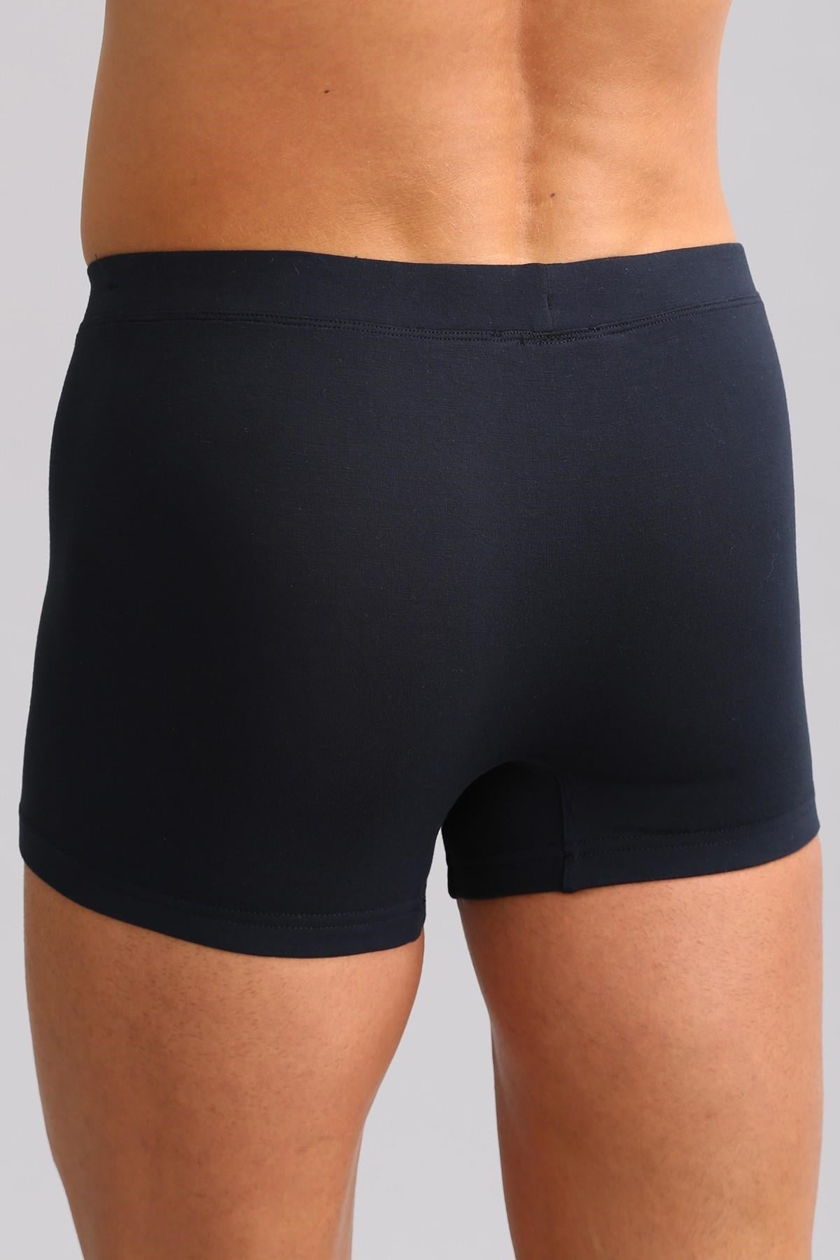 Mısırlı BAMBU ZEUS LUXURY Regular Fit Metal Armalı Boxer Lacivert