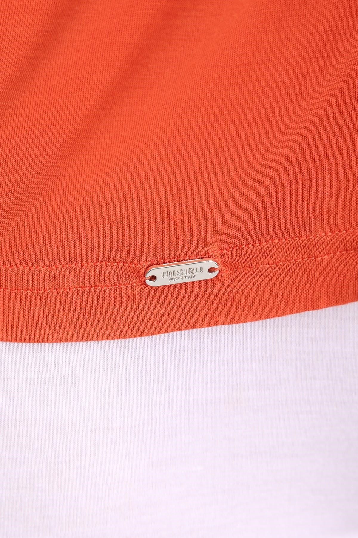Mısırlı BAMBU ZEUS LUXURY Regular Fit V Yaka Fanila / T-Shirt Pas Kırmızı
